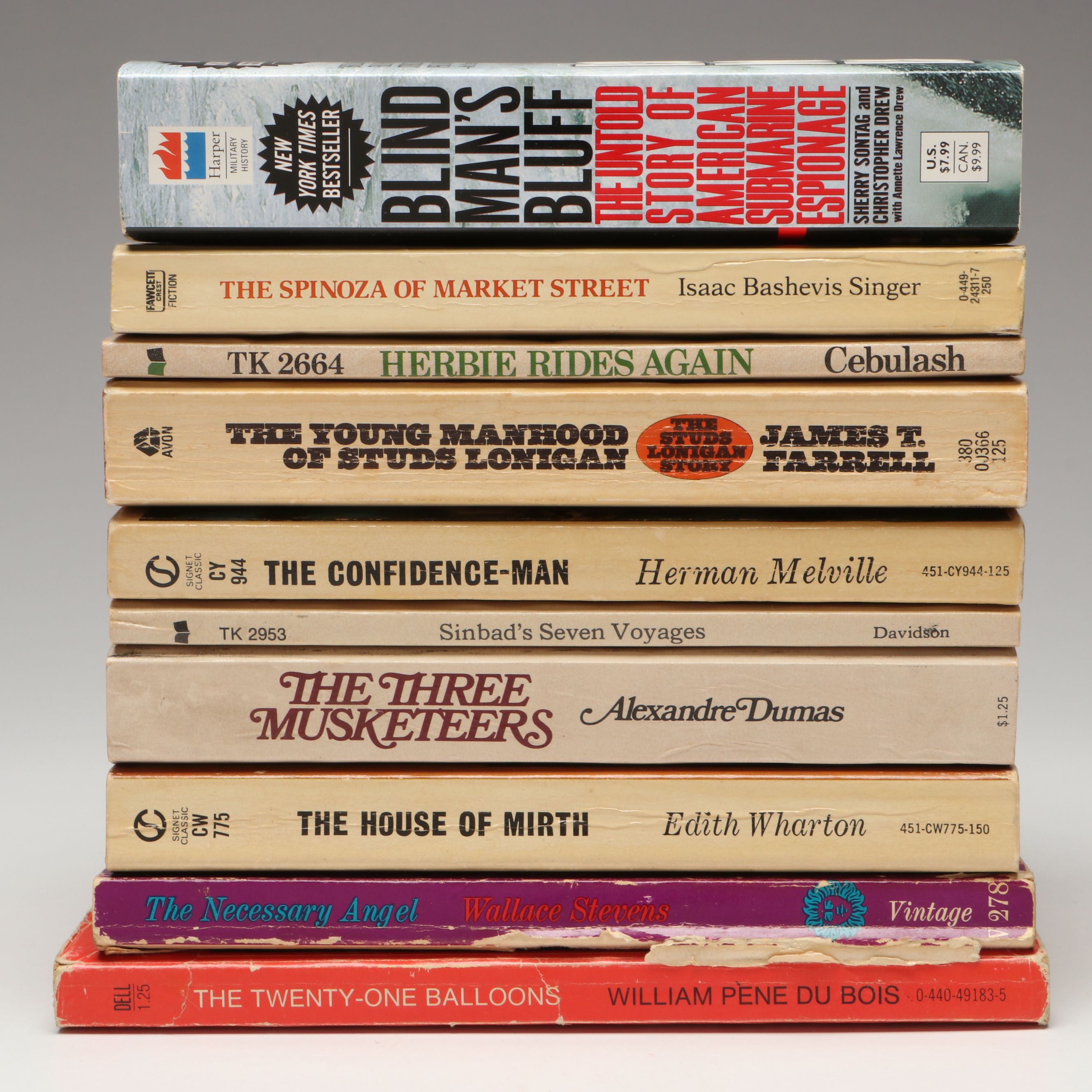 "The Three Musketeers" by Dumas and More Literary Paperbacks, Mid/Late 20th C.