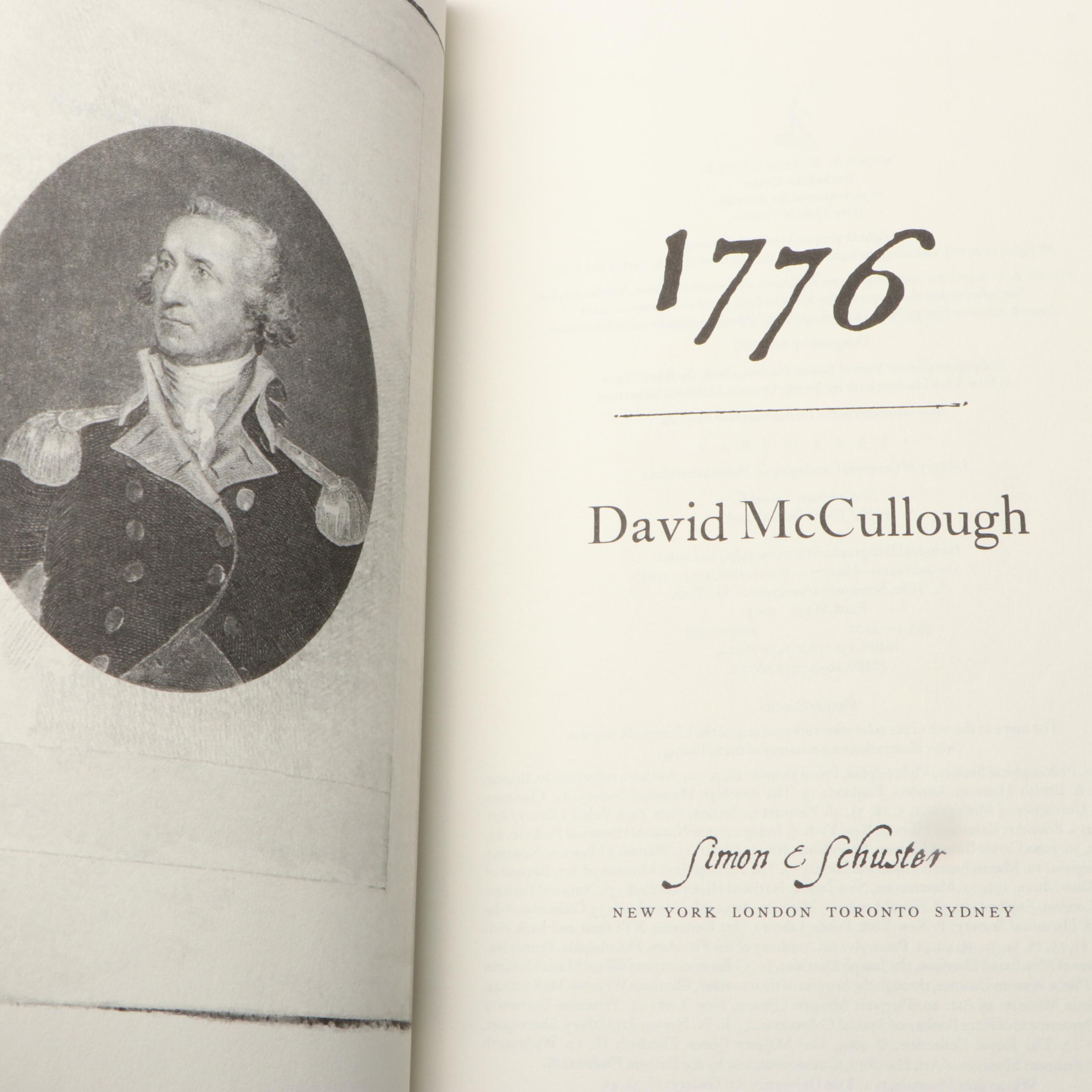First Edition "1776" by David McCullough and More Books