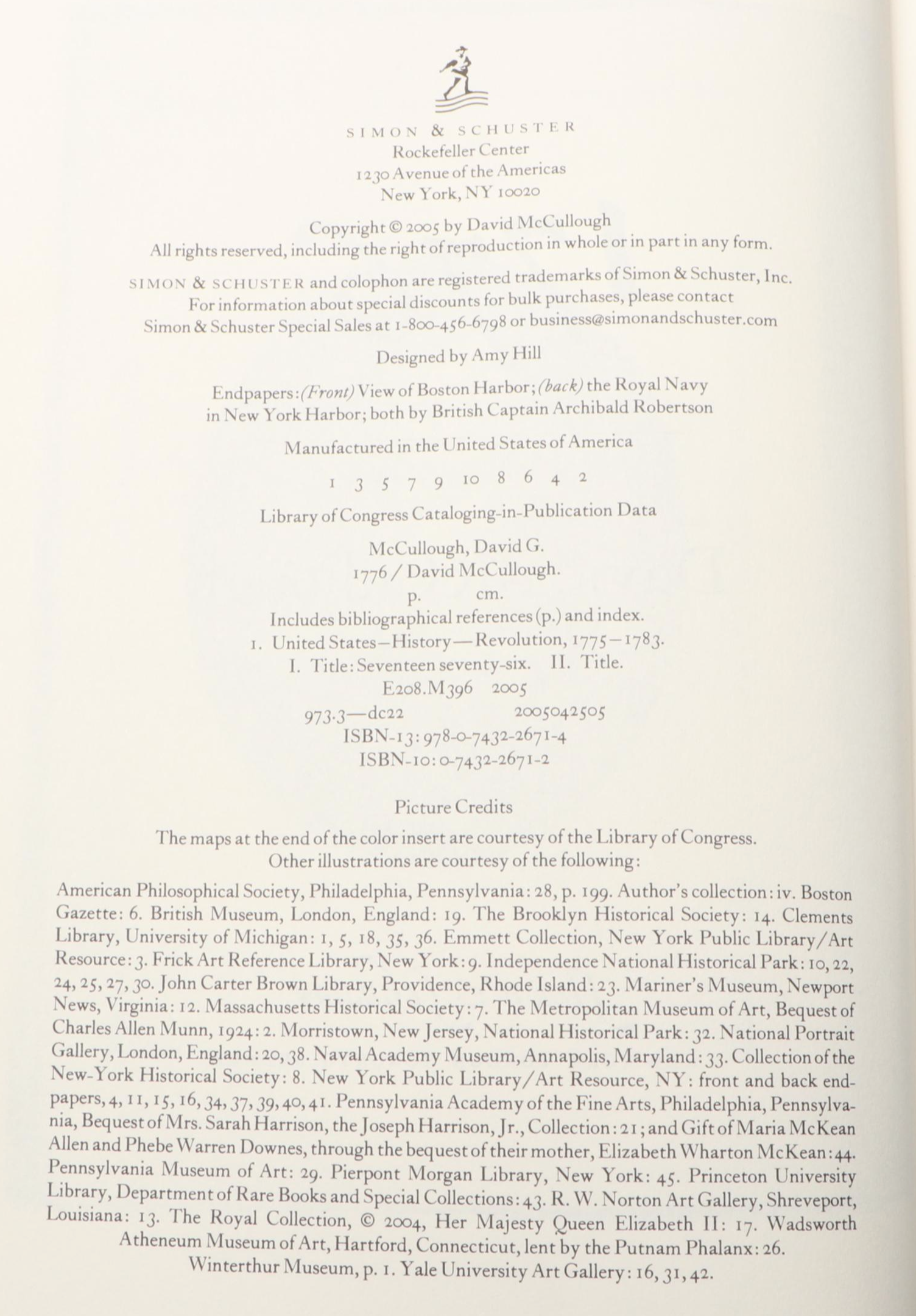 First Edition "1776" by David McCullough and More Books