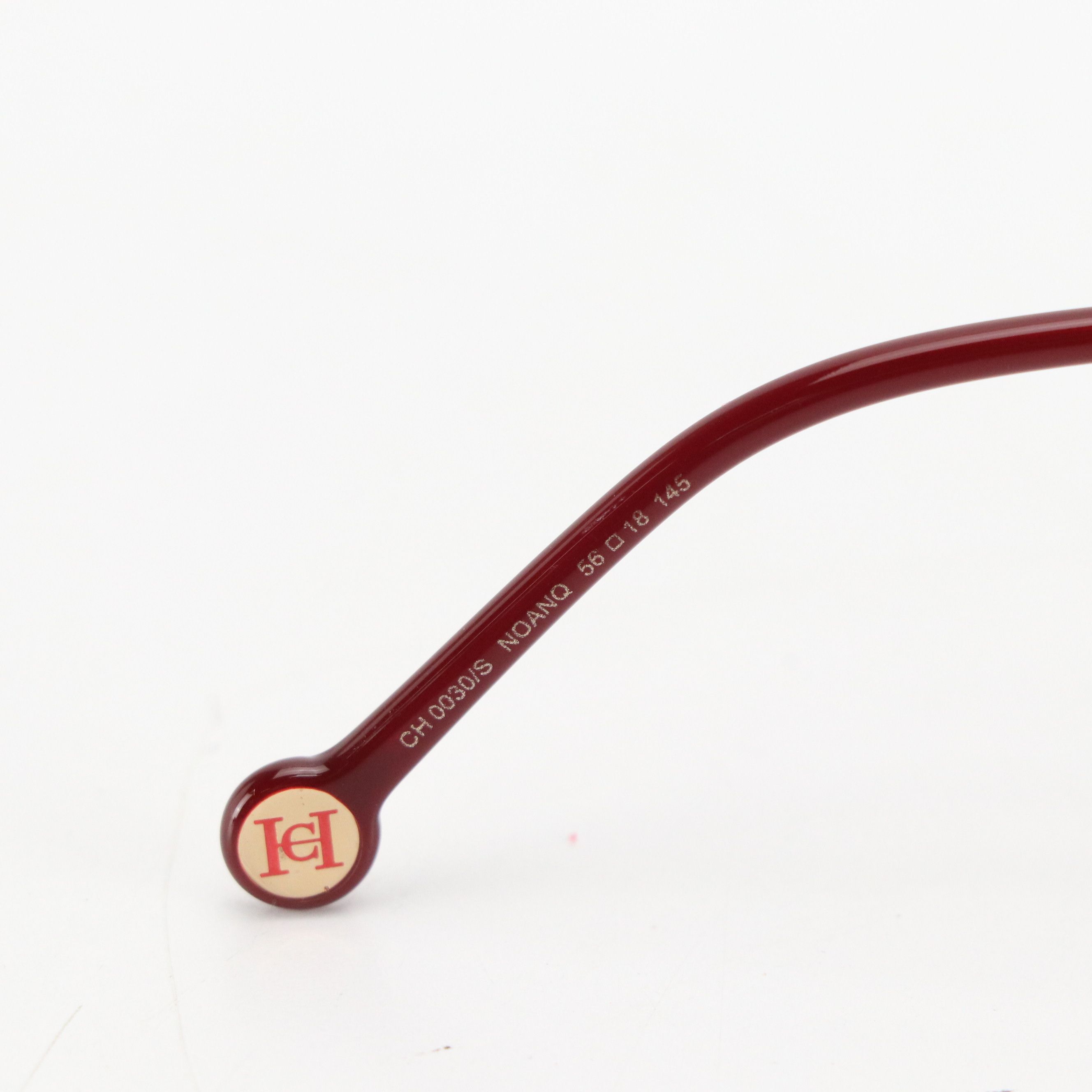 Carolina Herrera CH0030/S Burgundy Square Cat Eye Sunglasses with Case