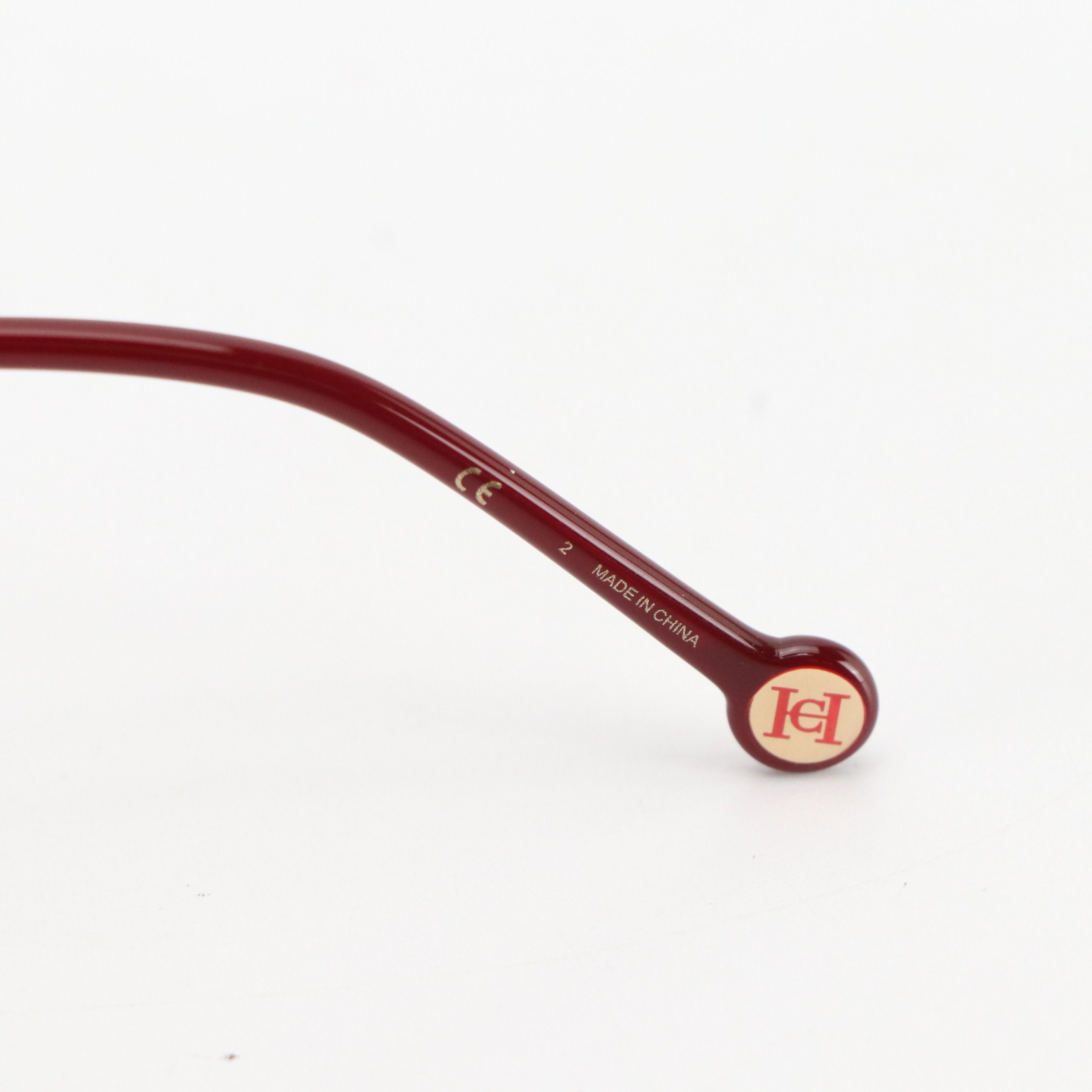 Carolina Herrera CH0030/S Burgundy Square Cat Eye Sunglasses with Case