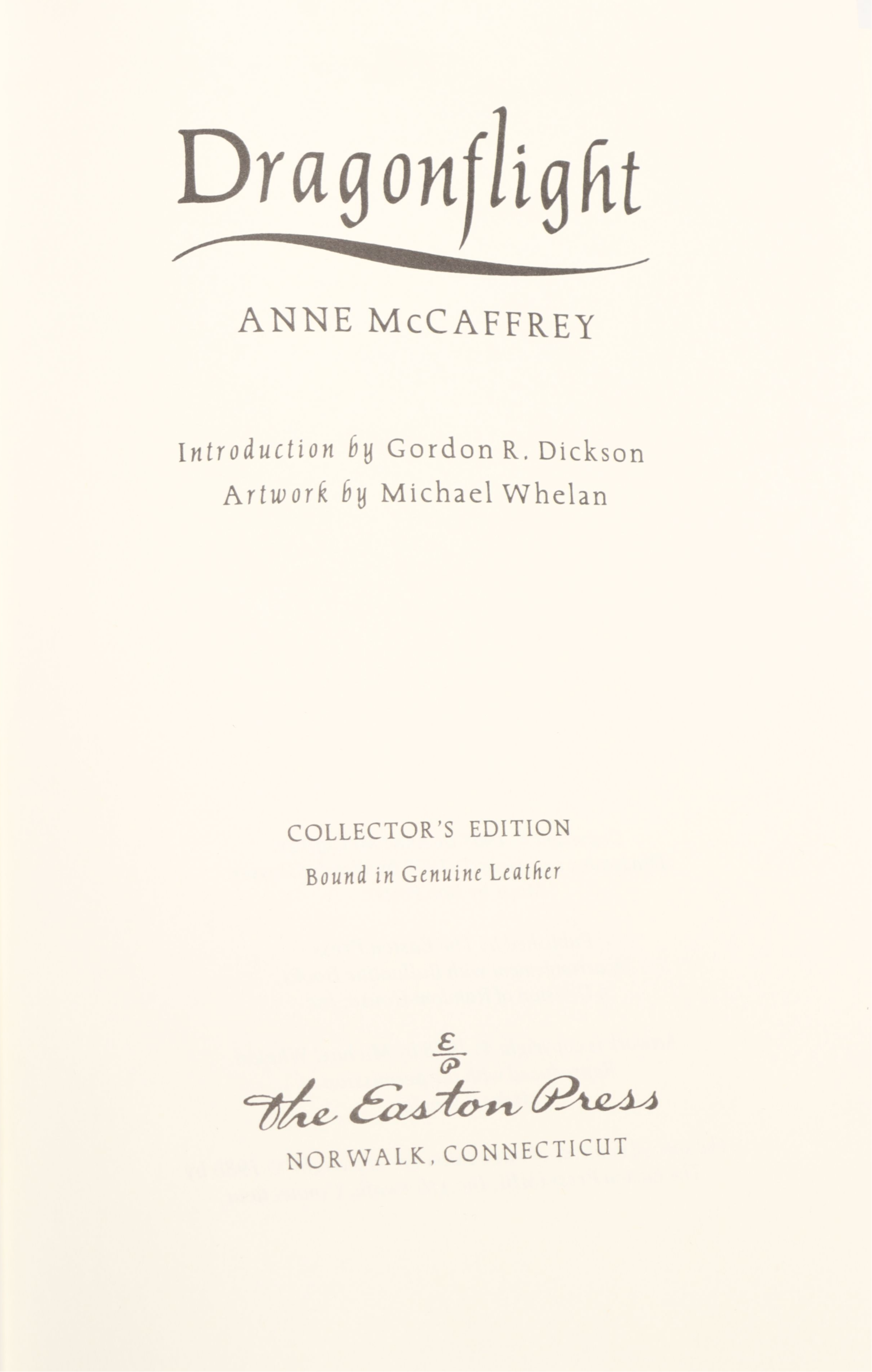 Easton Press "Dragonflight" by Anne McCaffrey and More Science Fiction Books