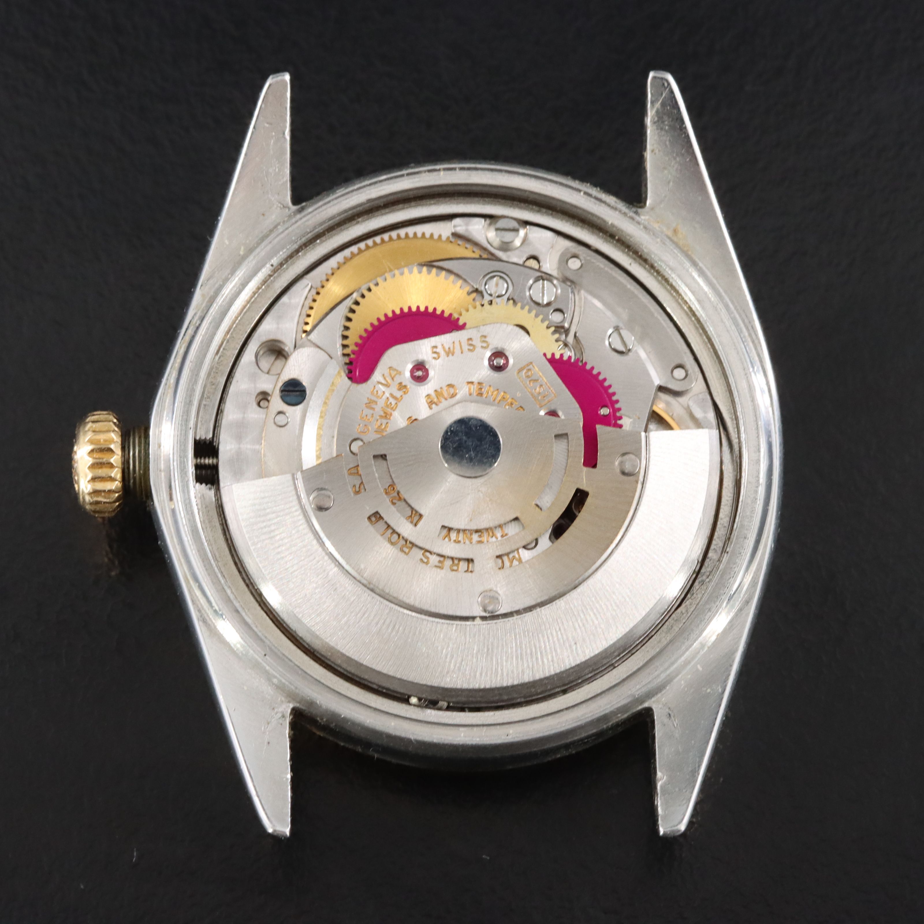 1971 Rolex Linen Dial Custom Band Datejust Watch