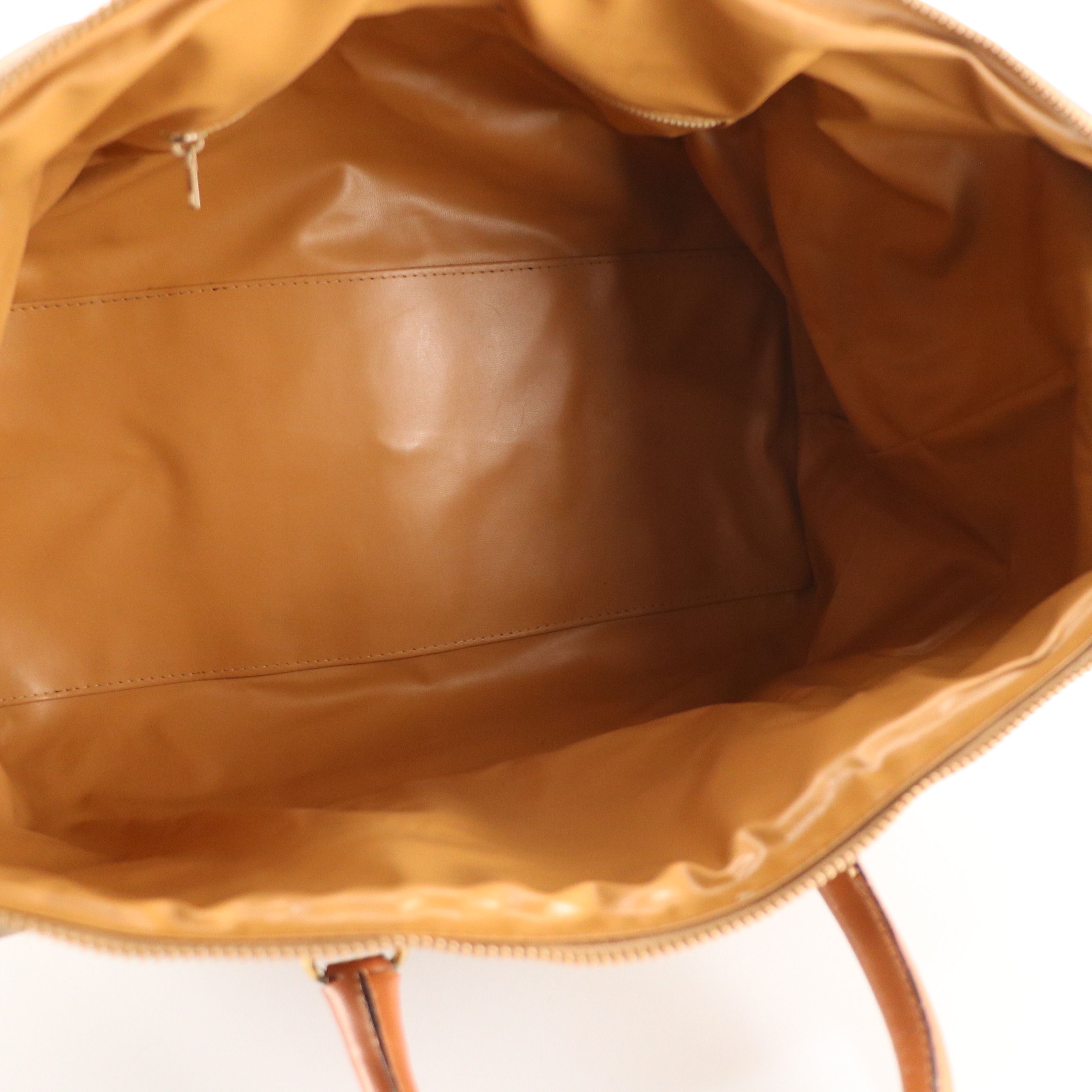 Celine Expandable Weekender Bag in Macadam Canvas with Leather Trim