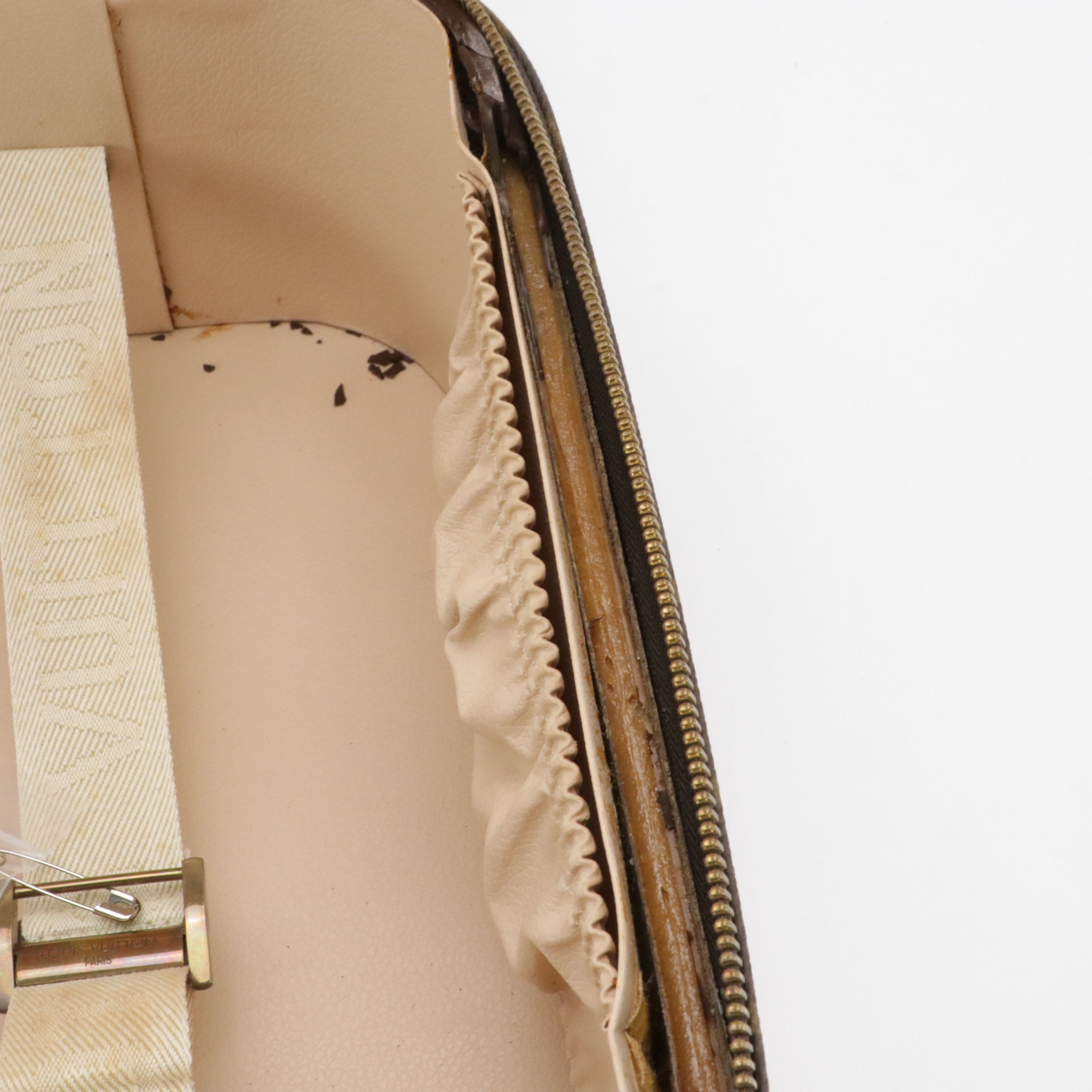 Louis Vuitton Stratos 50 Secret Lock Suitcase in Monogram Canvas and Leather