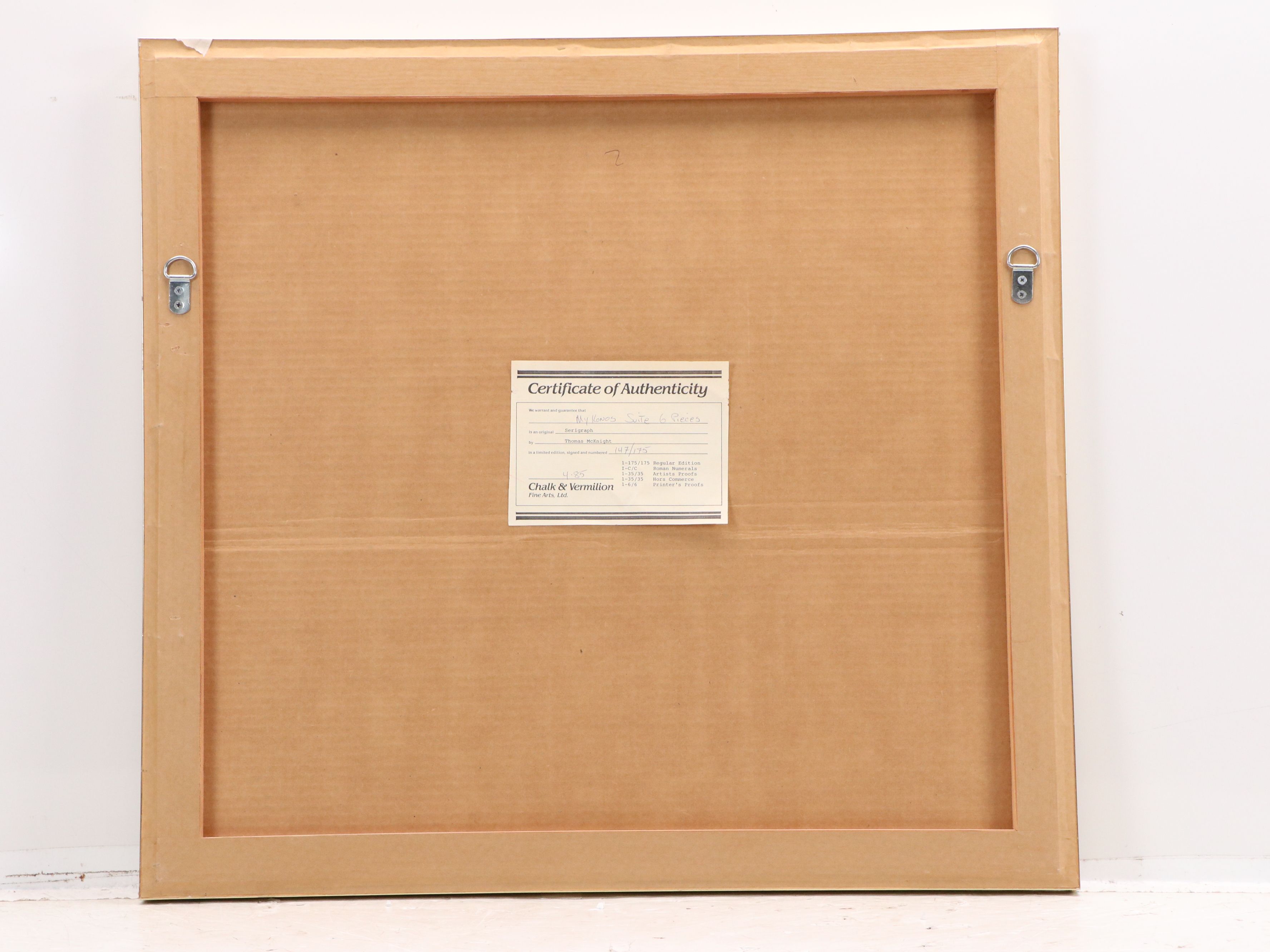 Thomas McKnight Serigraph "Windmills," 1985