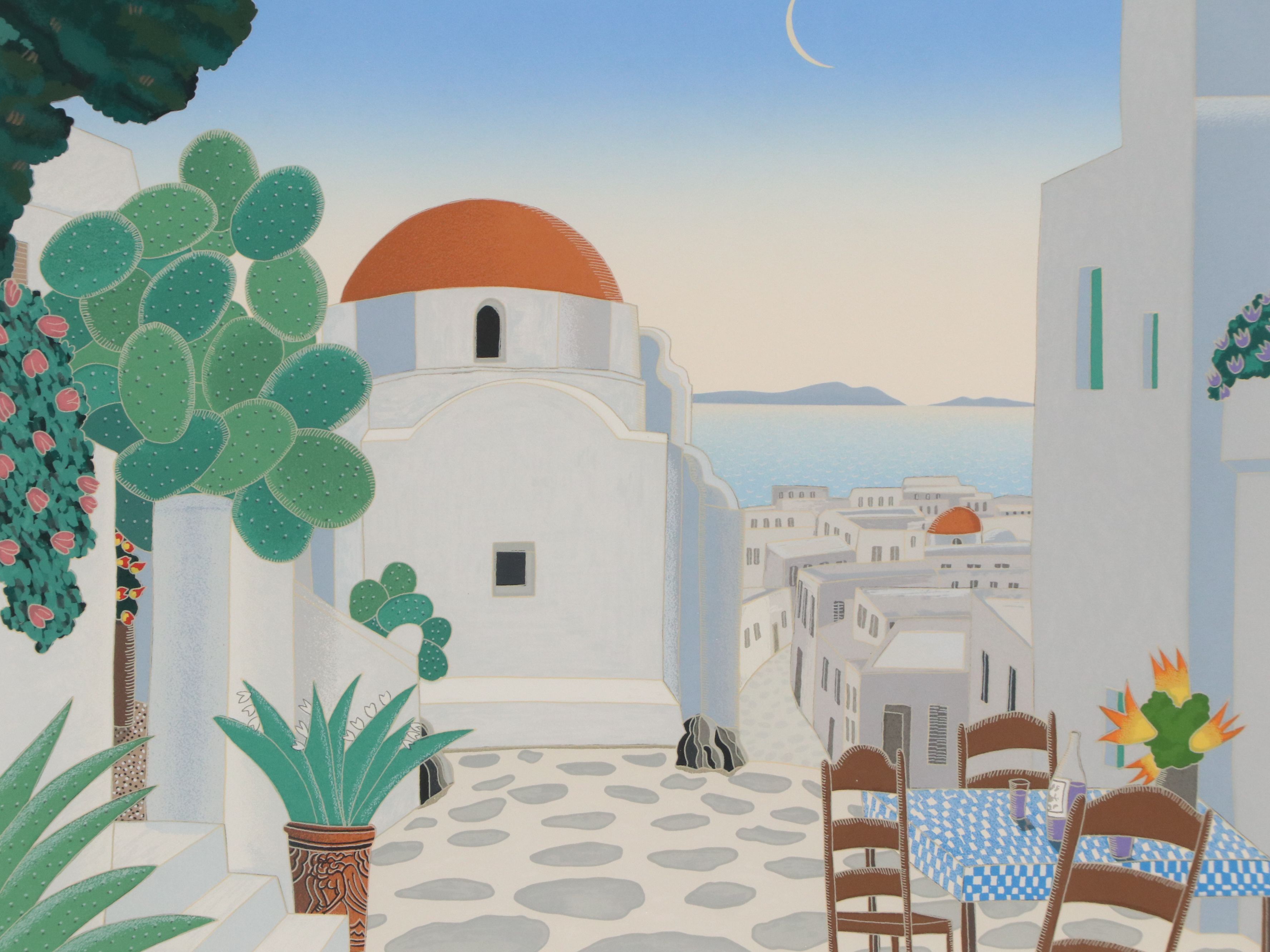 Thomas McKnight Serigraph "Chapel," 1985