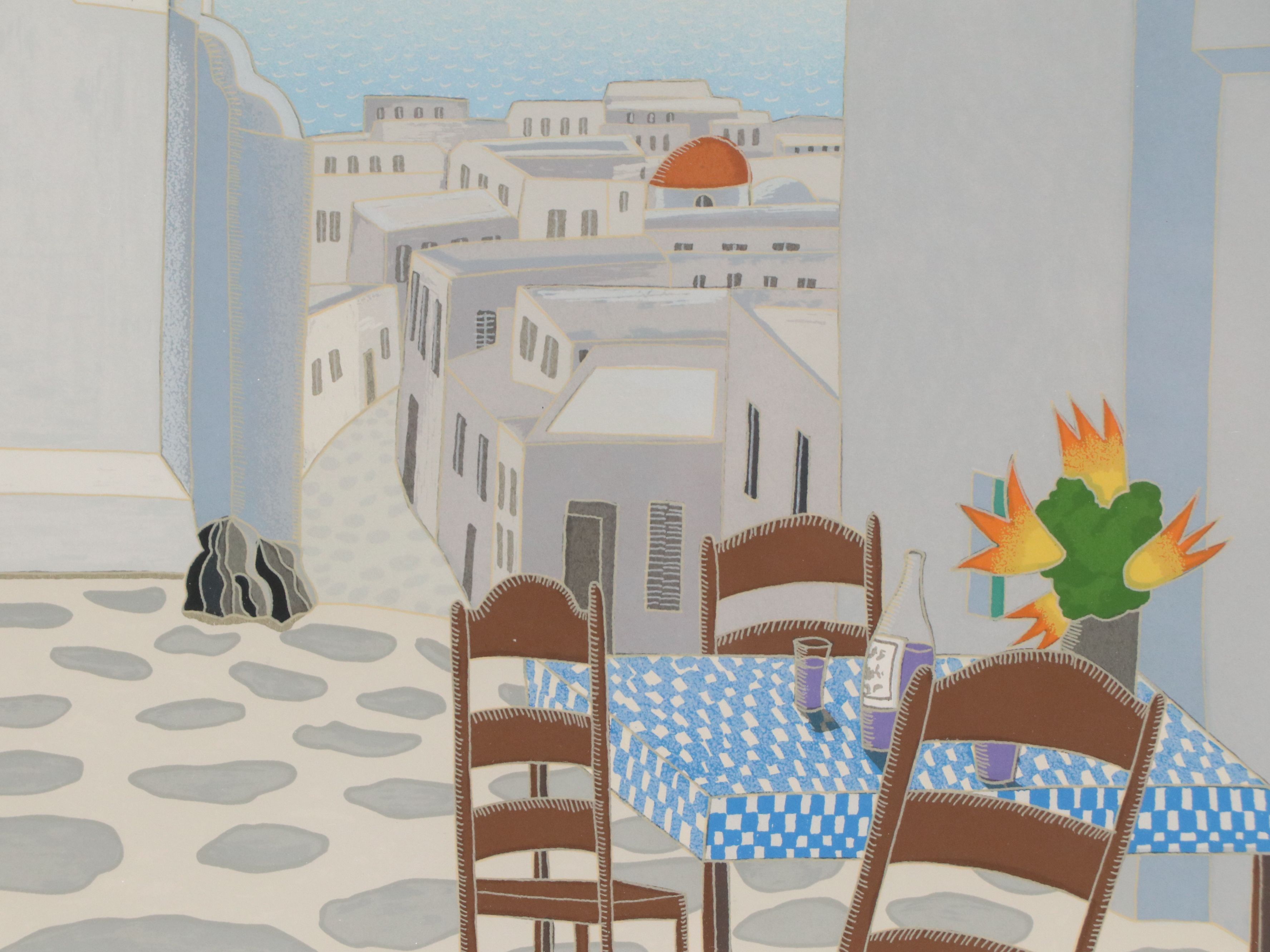 Thomas McKnight Serigraph "Chapel," 1985