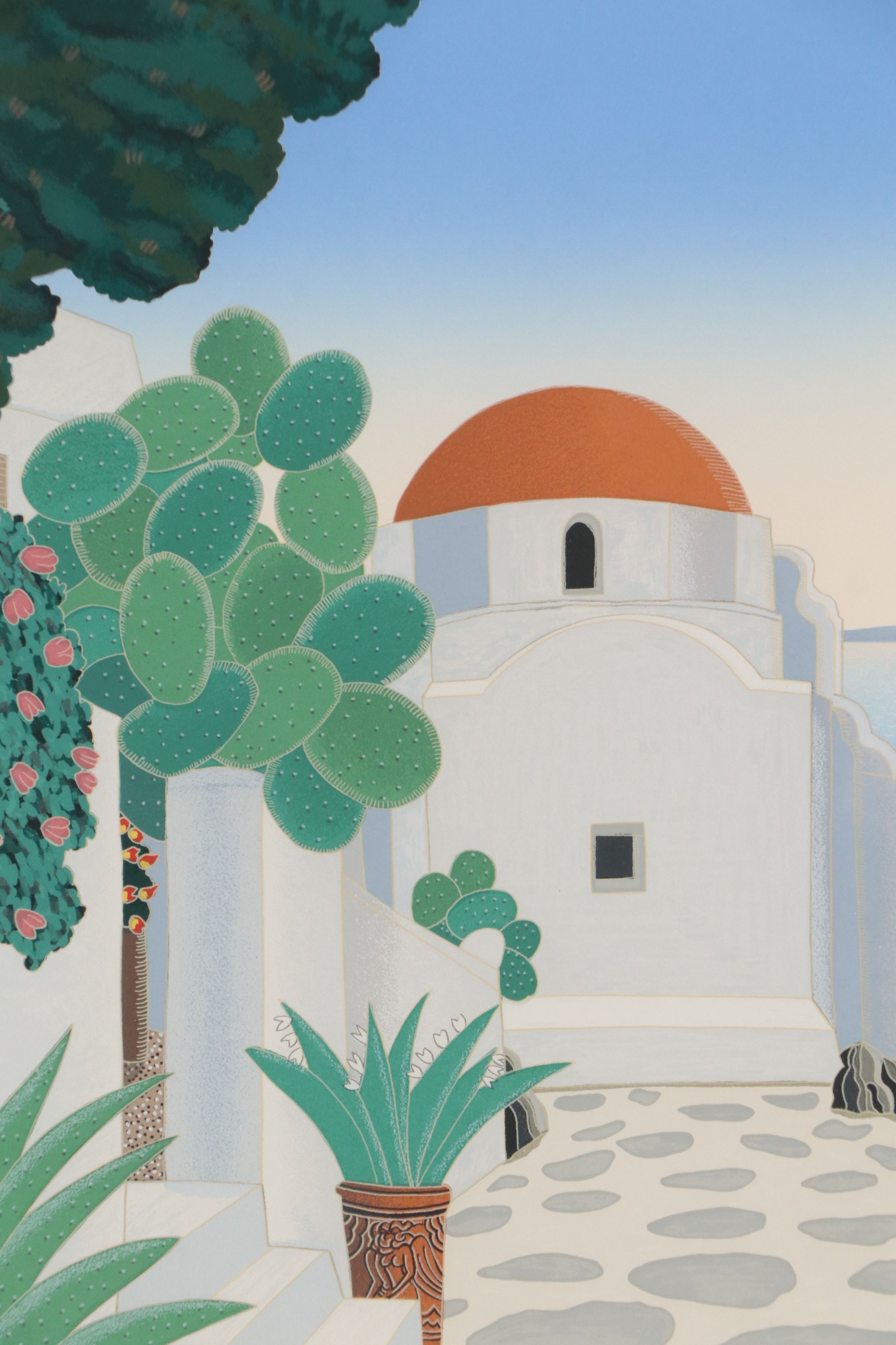 Thomas McKnight Serigraph "Chapel," 1985