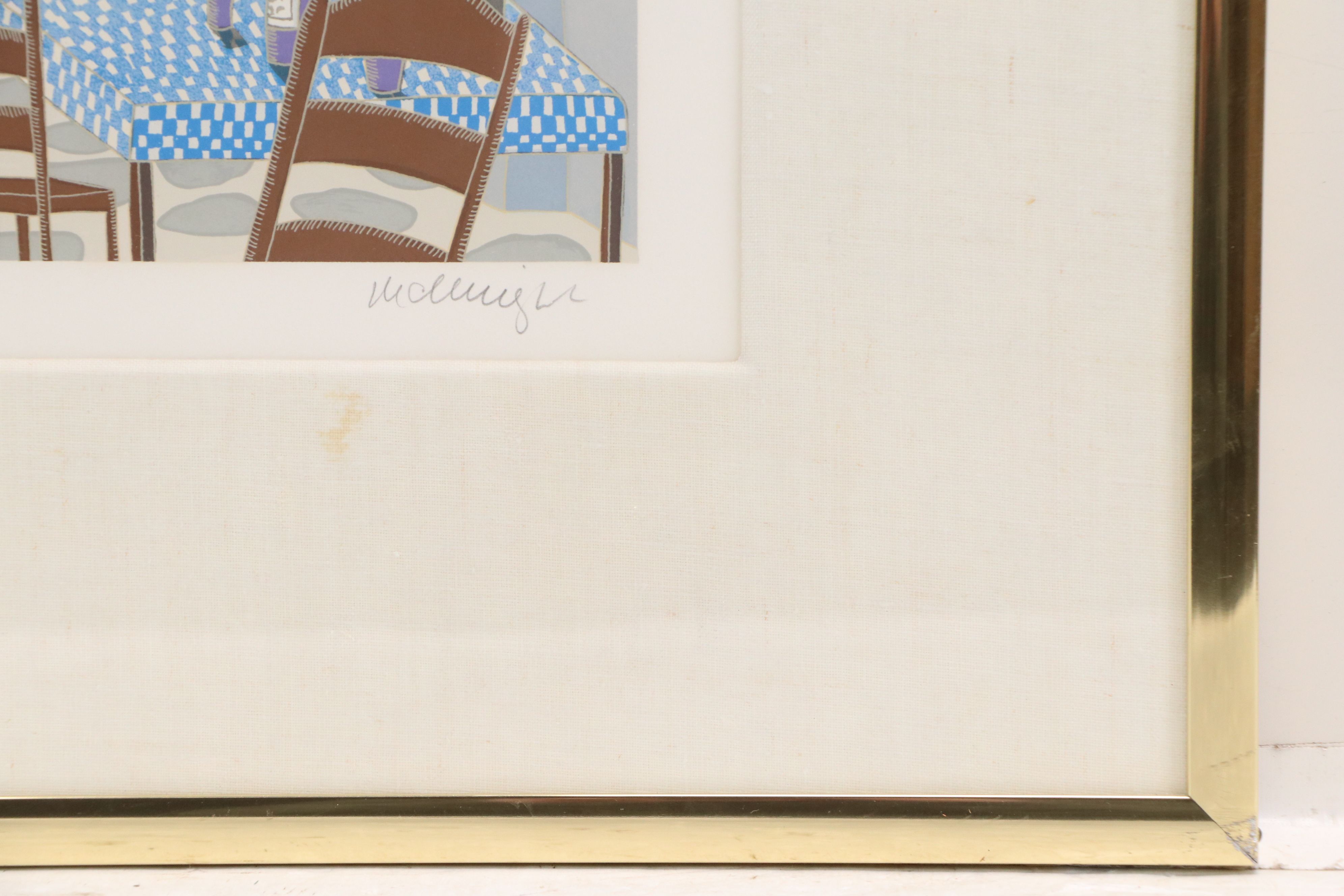 Thomas McKnight Serigraph "Chapel," 1985