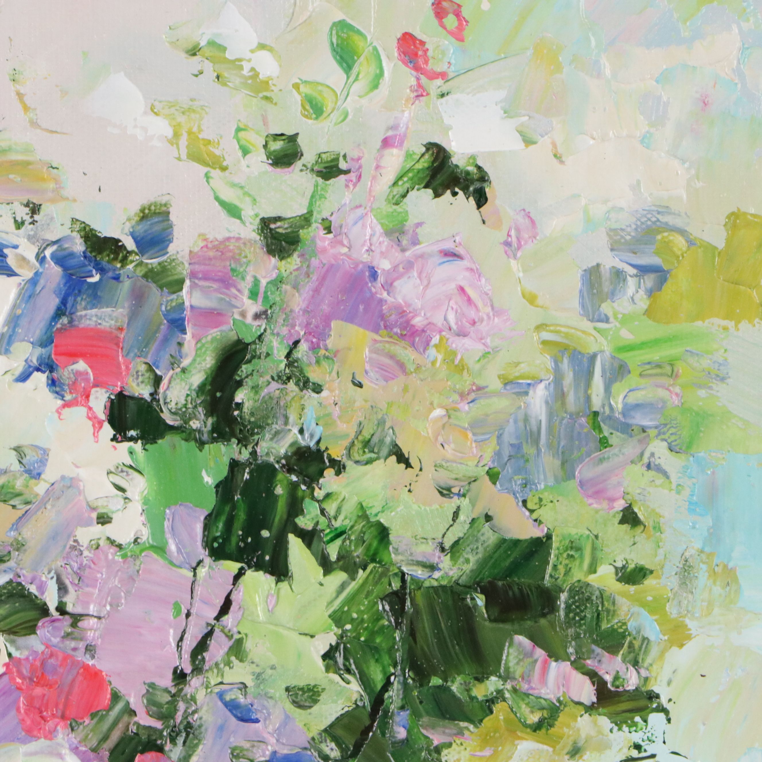 Ping Abstract Landscape Oil Painting, 21st Century