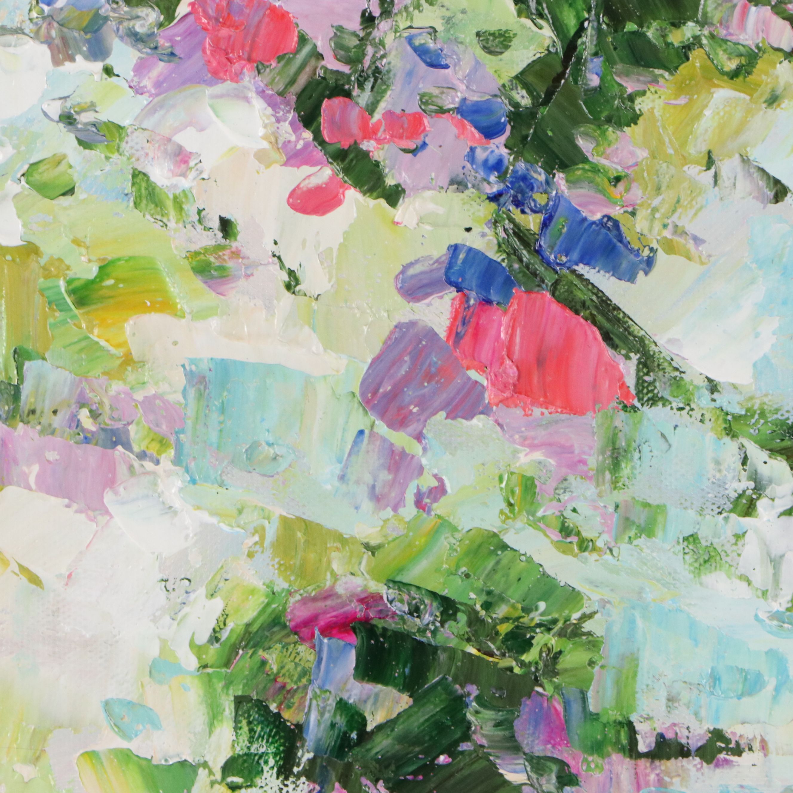 Ping Abstract Landscape Oil Painting, 21st Century