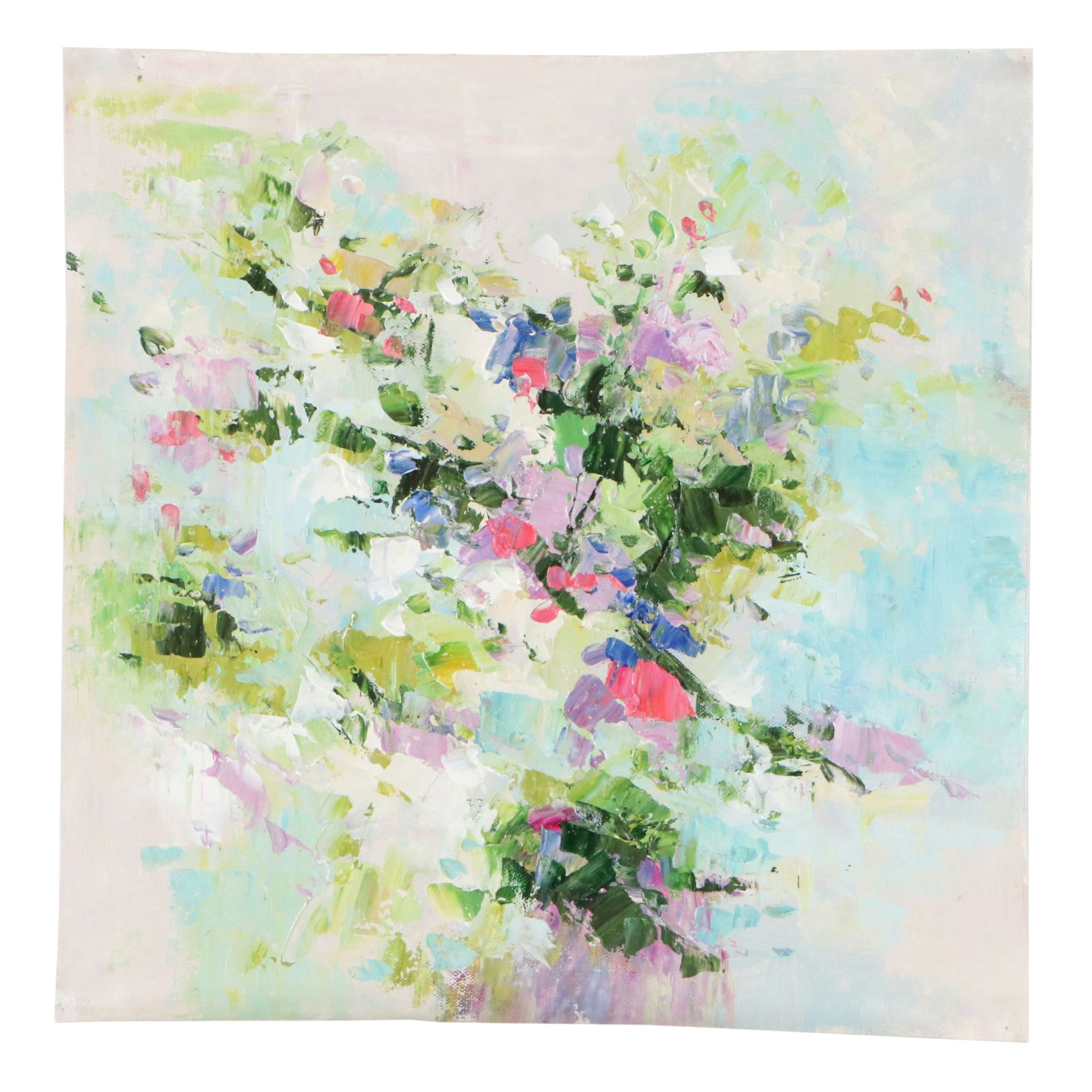 Ping Abstract Landscape Oil Painting, 21st Century