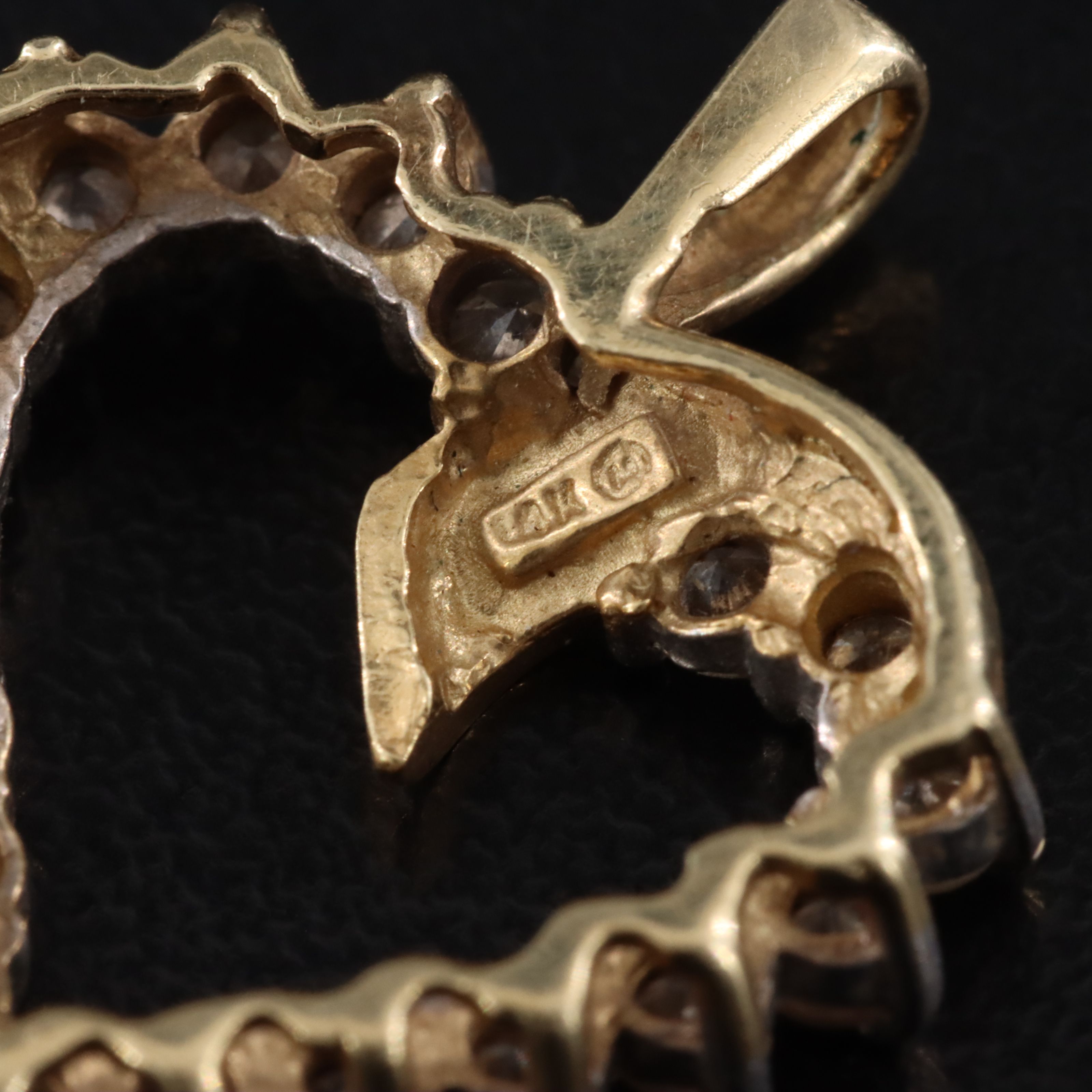 14K 0.84 CTW Diamond Heart Pendant