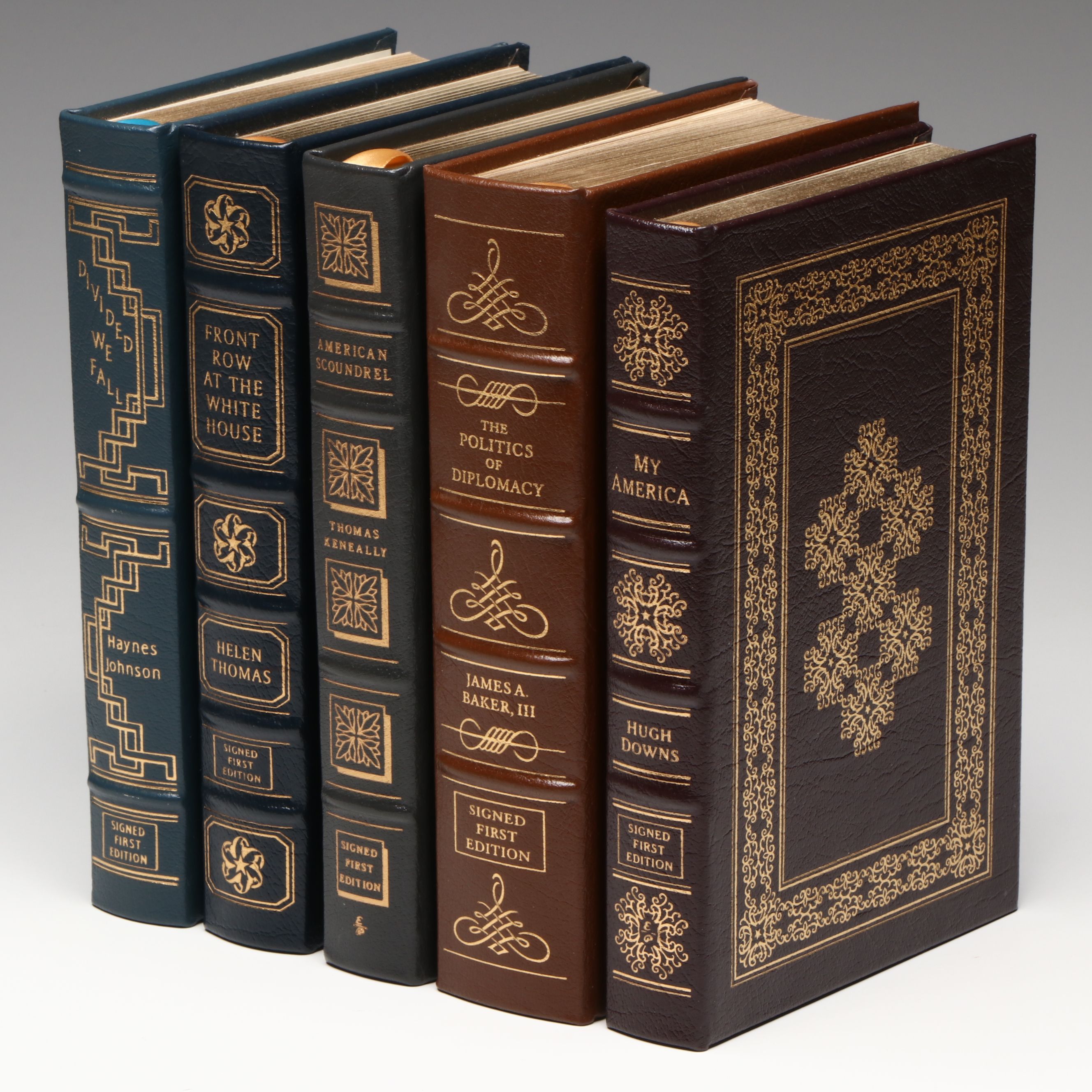 Signed First Edition "American Scoundrel" by Thomas Keneally with More Books