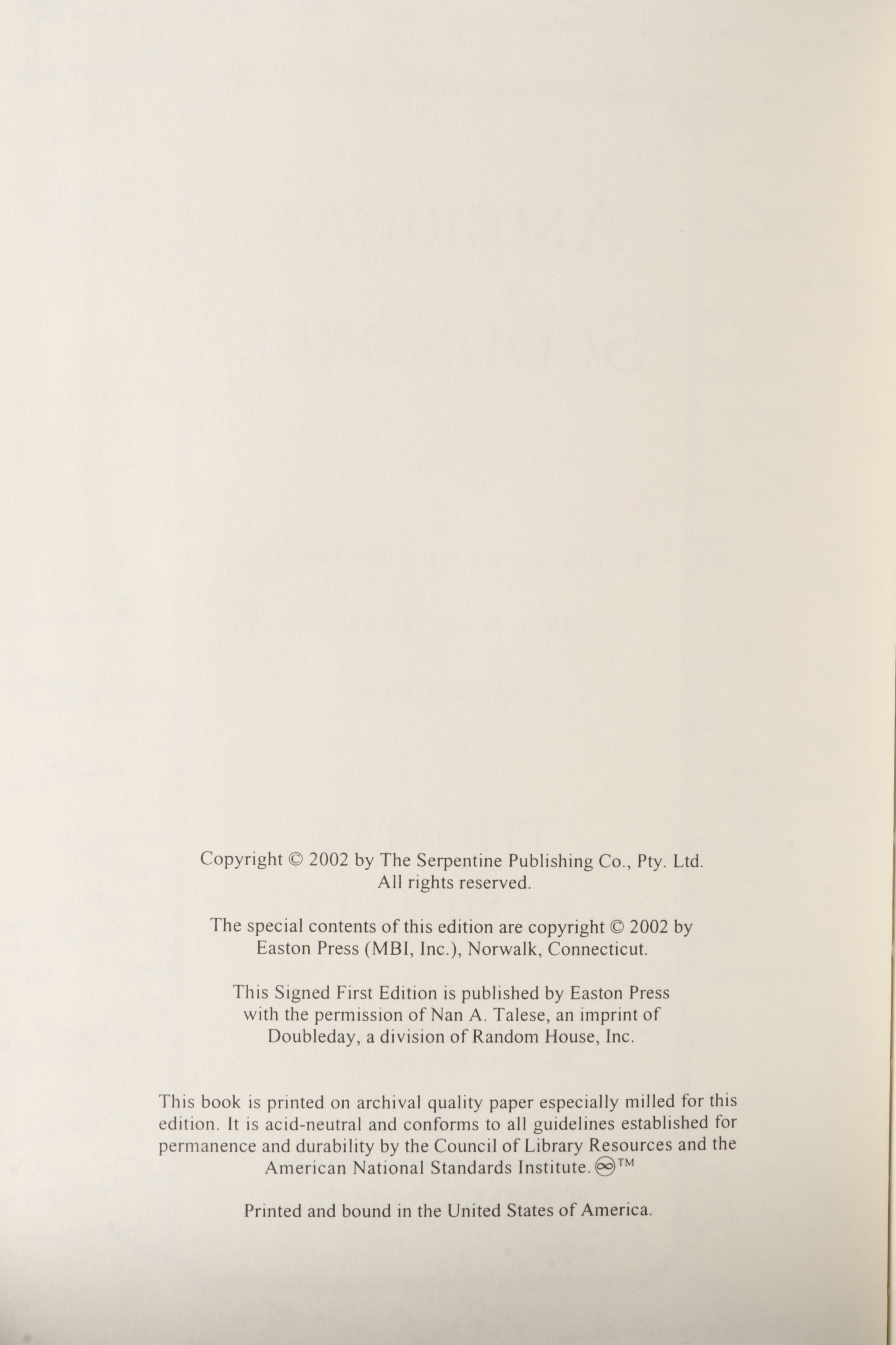 Signed First Edition "American Scoundrel" by Thomas Keneally with More Books