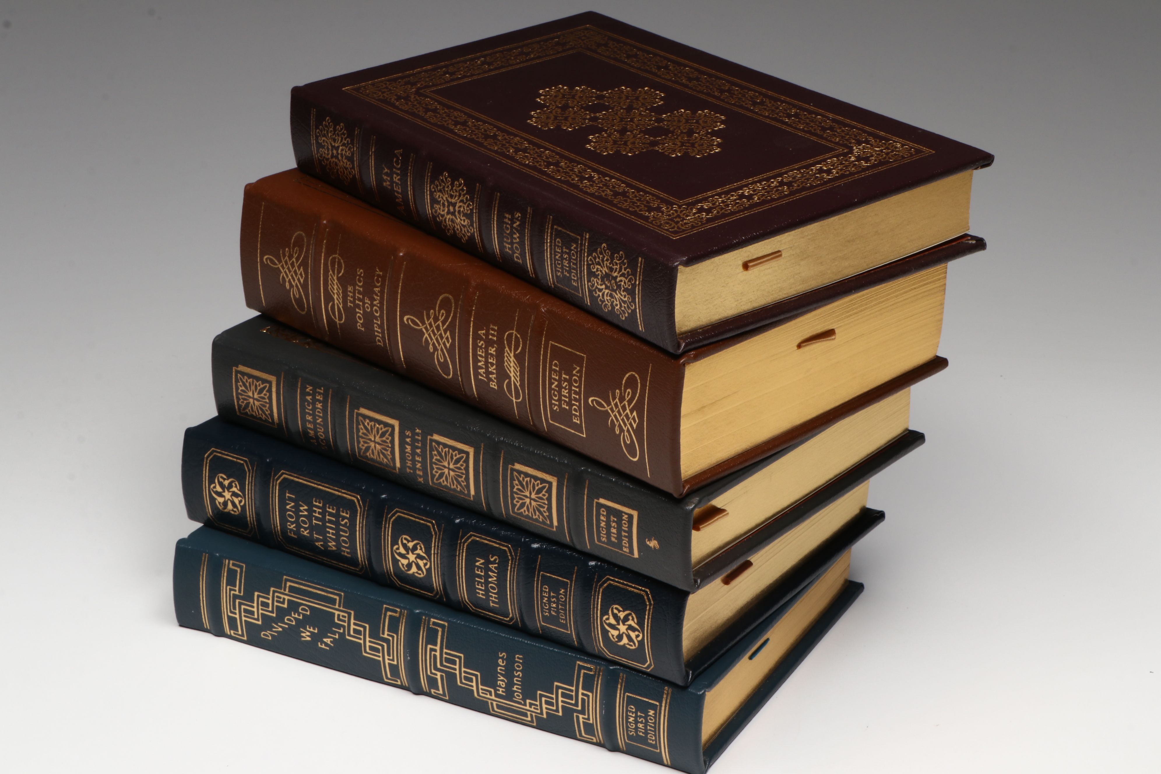 Signed First Edition "American Scoundrel" by Thomas Keneally with More Books