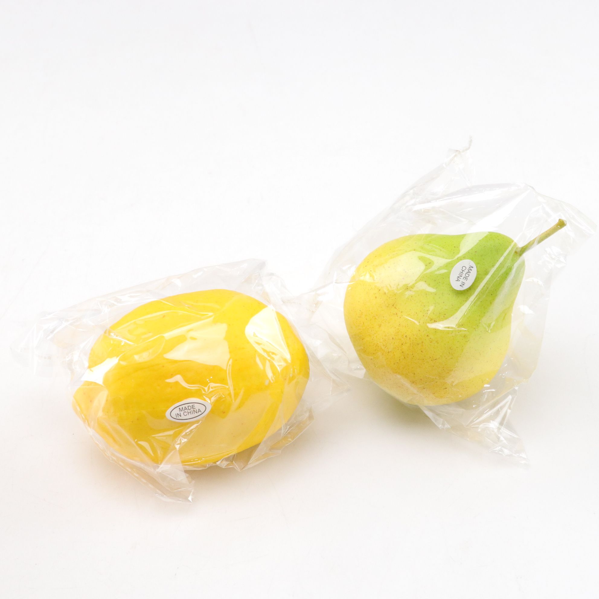 Apothecary Jar with Faux Pears & Dinner Plates