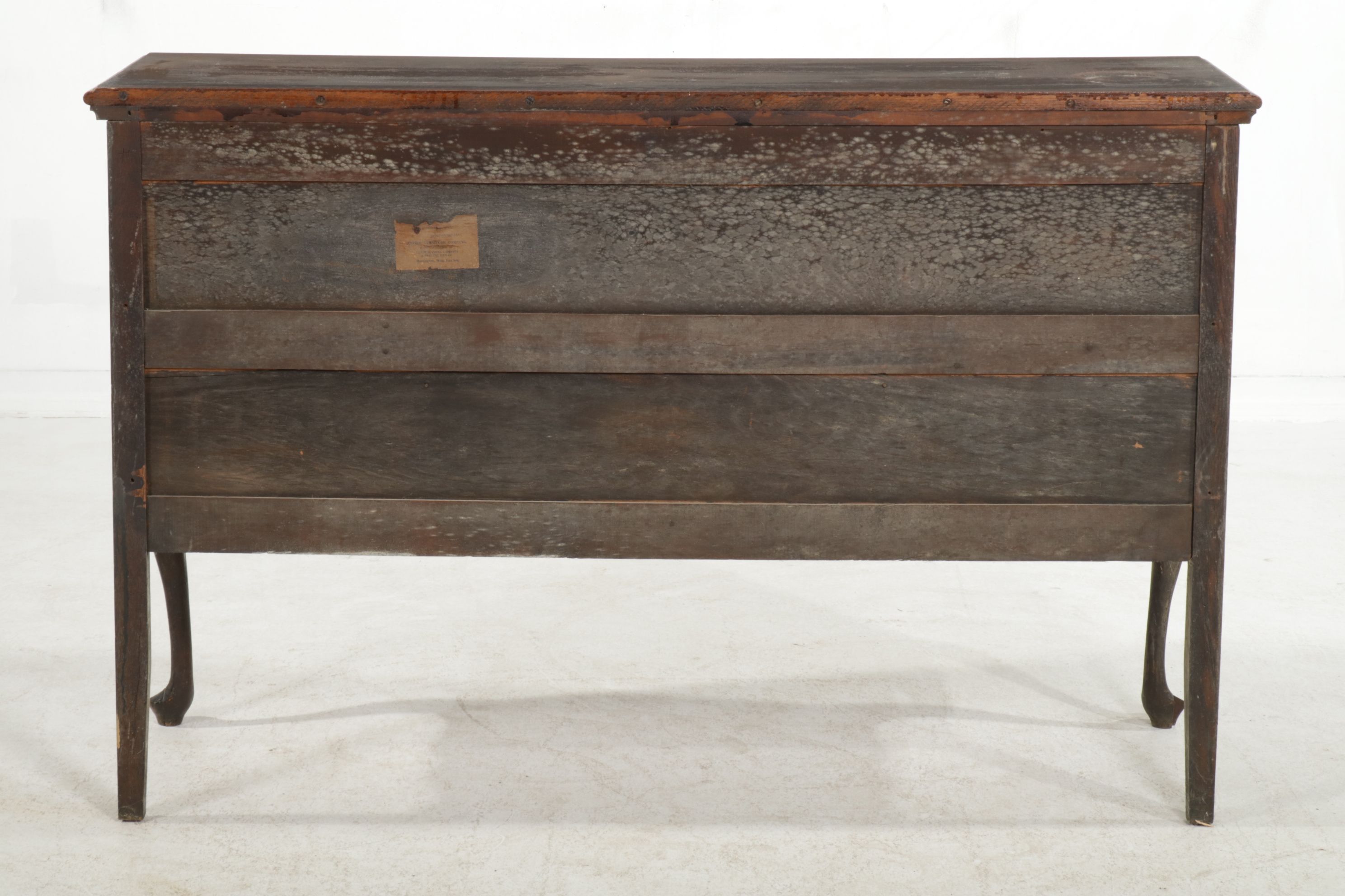 Empire Furniture Queen Anne Style Oak Sideboard, Early 20th Century