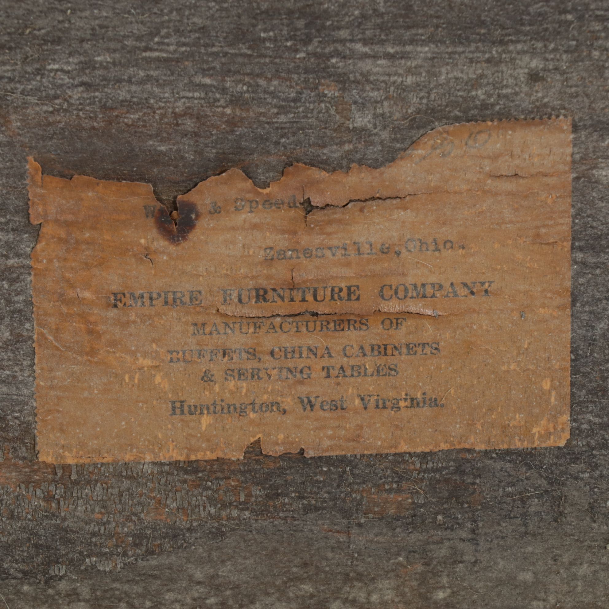 Empire Furniture Queen Anne Style Oak Sideboard, Early 20th Century