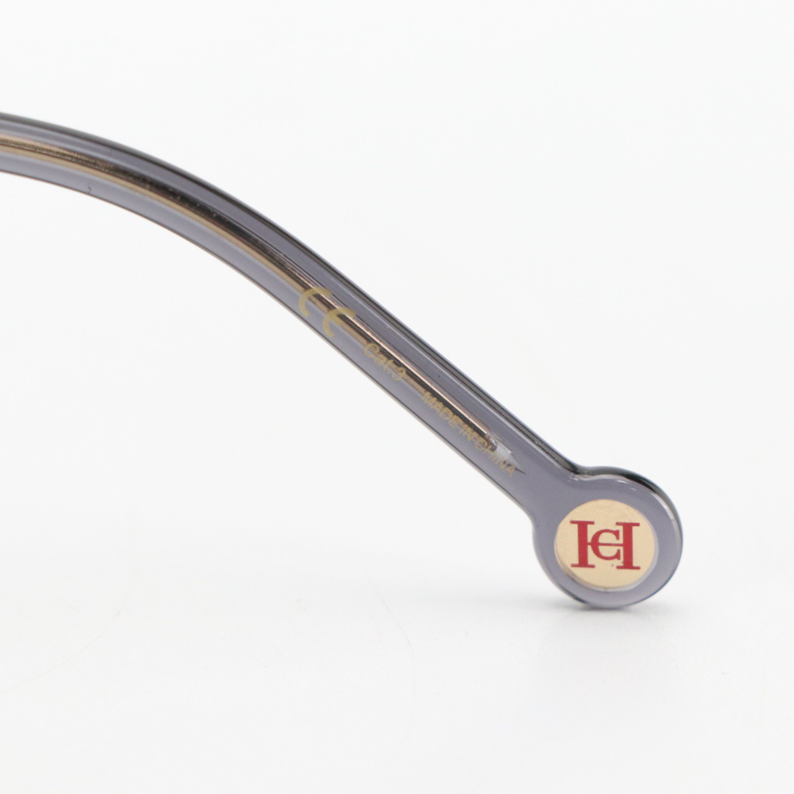 Carolina Herrera HER 0140/S 7HHIR Grey/Pink Square Sunglasses, With Case