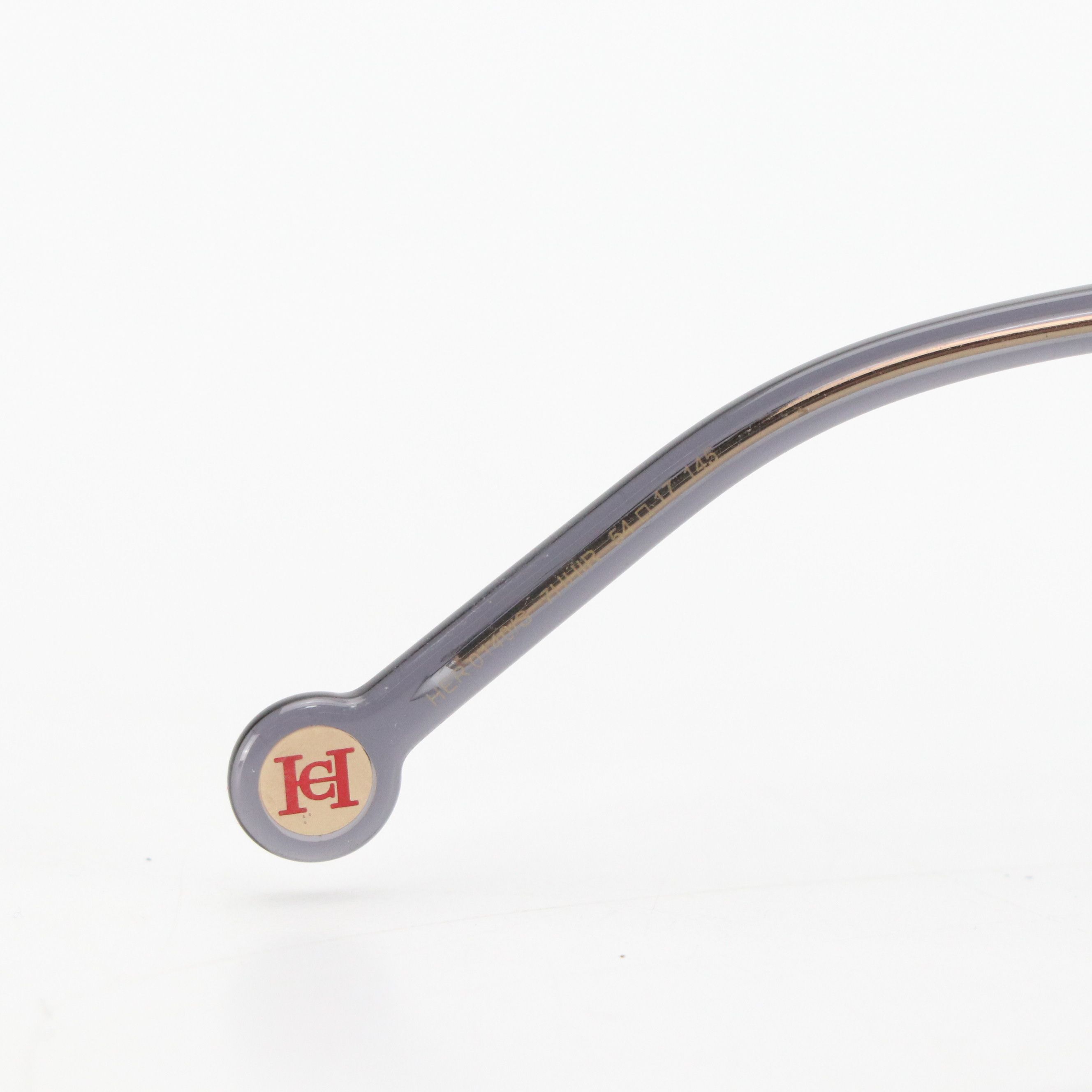 Carolina Herrera HER 0140/S 7HHIR Grey/Pink Square Sunglasses, With Case