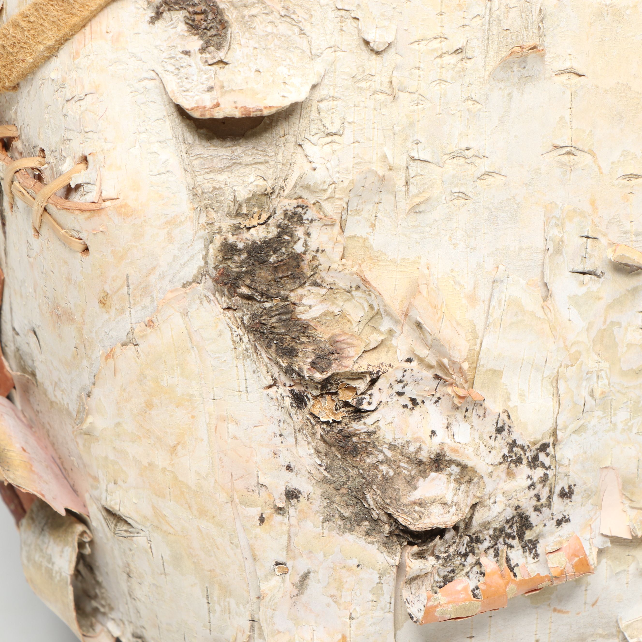 Verda Paul Athabascan Hand-Beaded Spruce Root and Birch Bark Baby Carrier