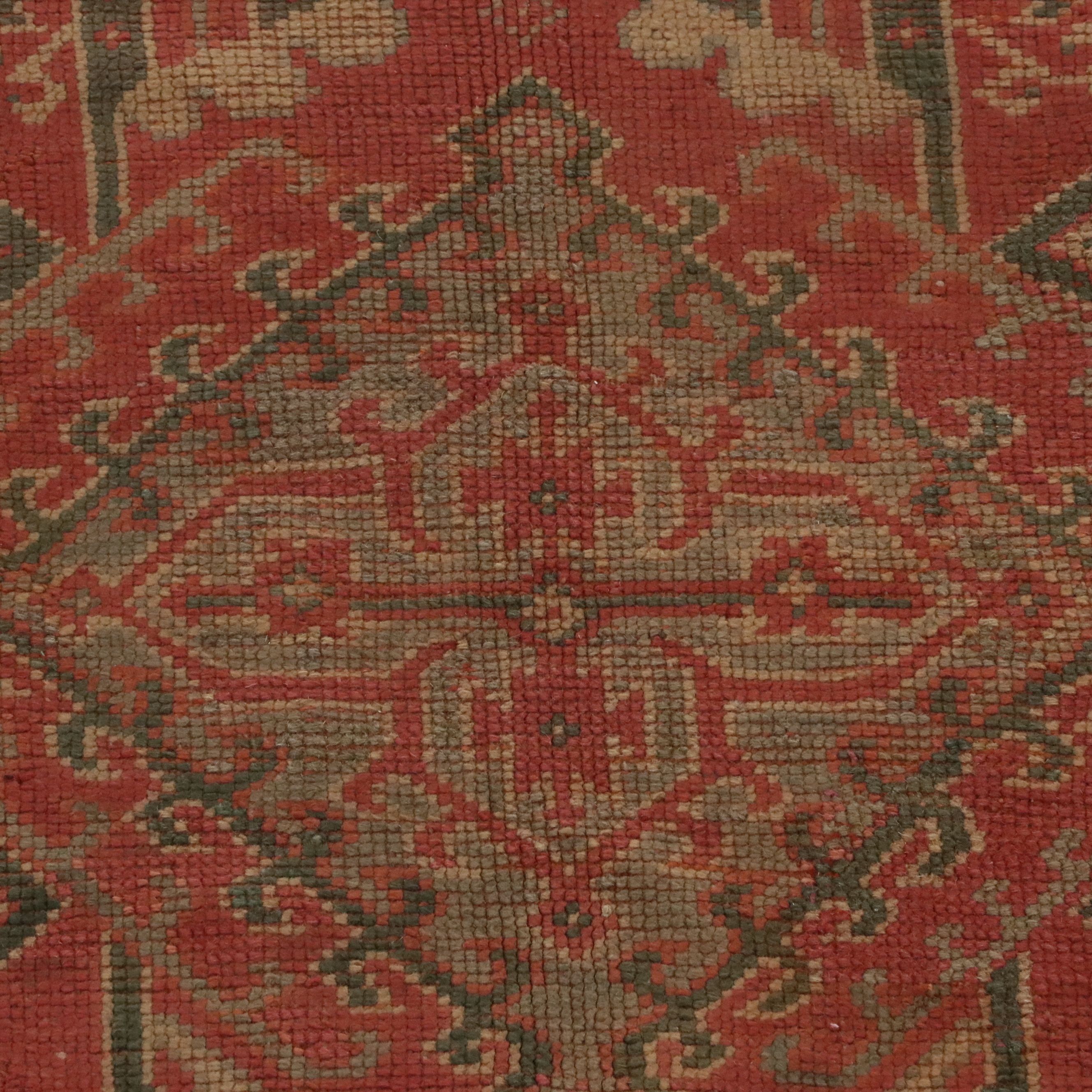 6'10 x 12'7 Hand-Knotted Turkish Oushak Area Rug