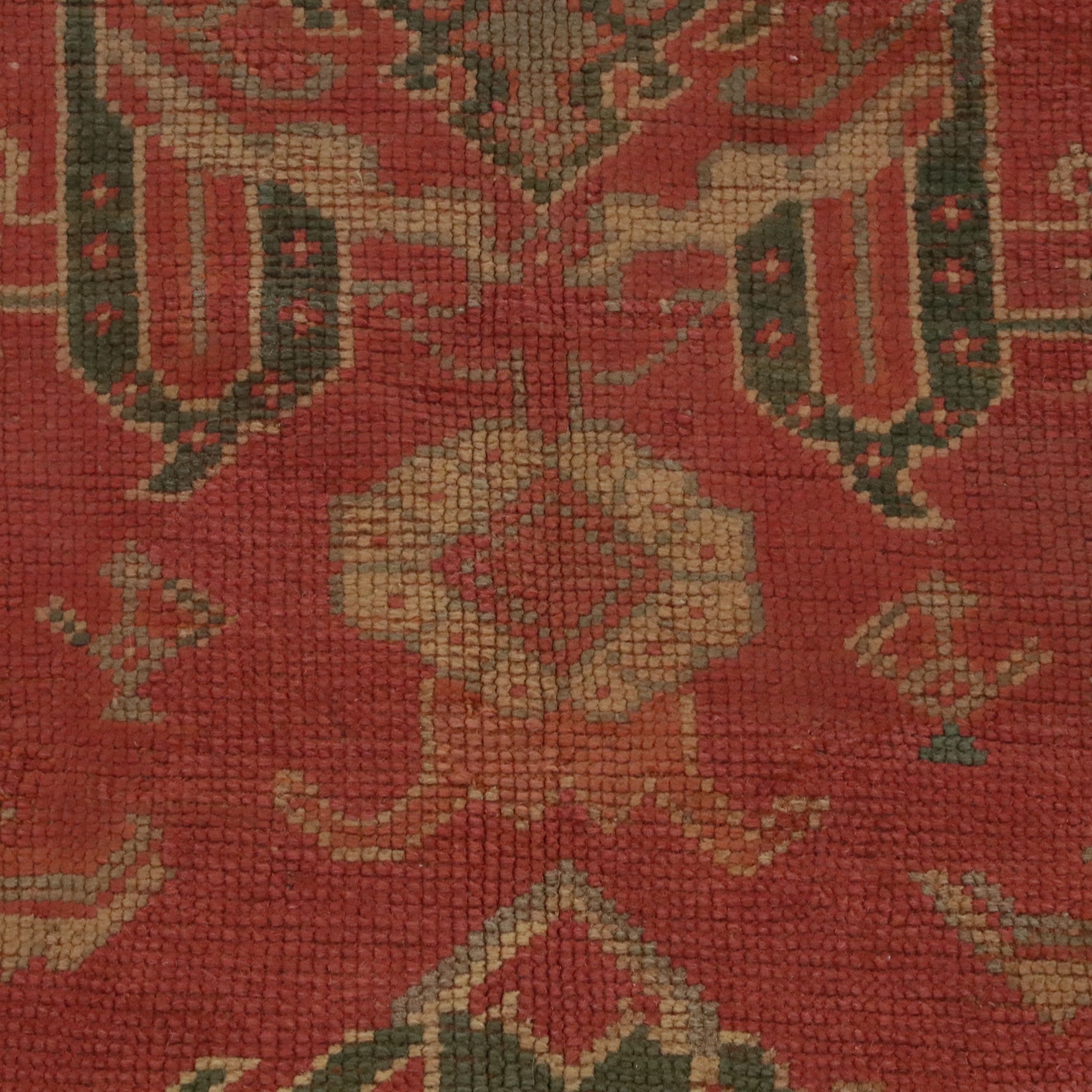 6'10 x 12'7 Hand-Knotted Turkish Oushak Area Rug