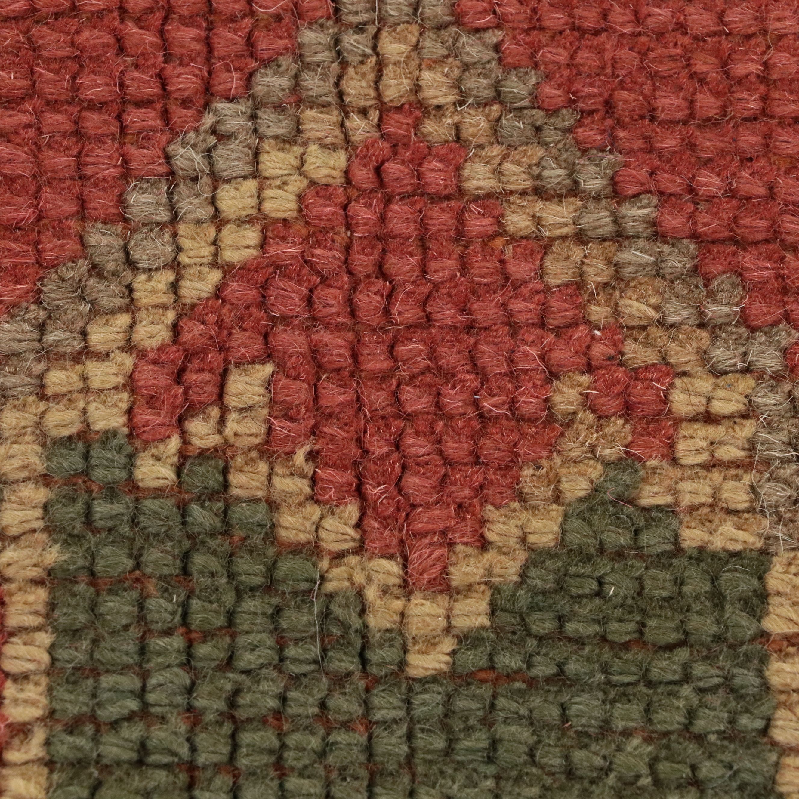 6'10 x 12'7 Hand-Knotted Turkish Oushak Area Rug