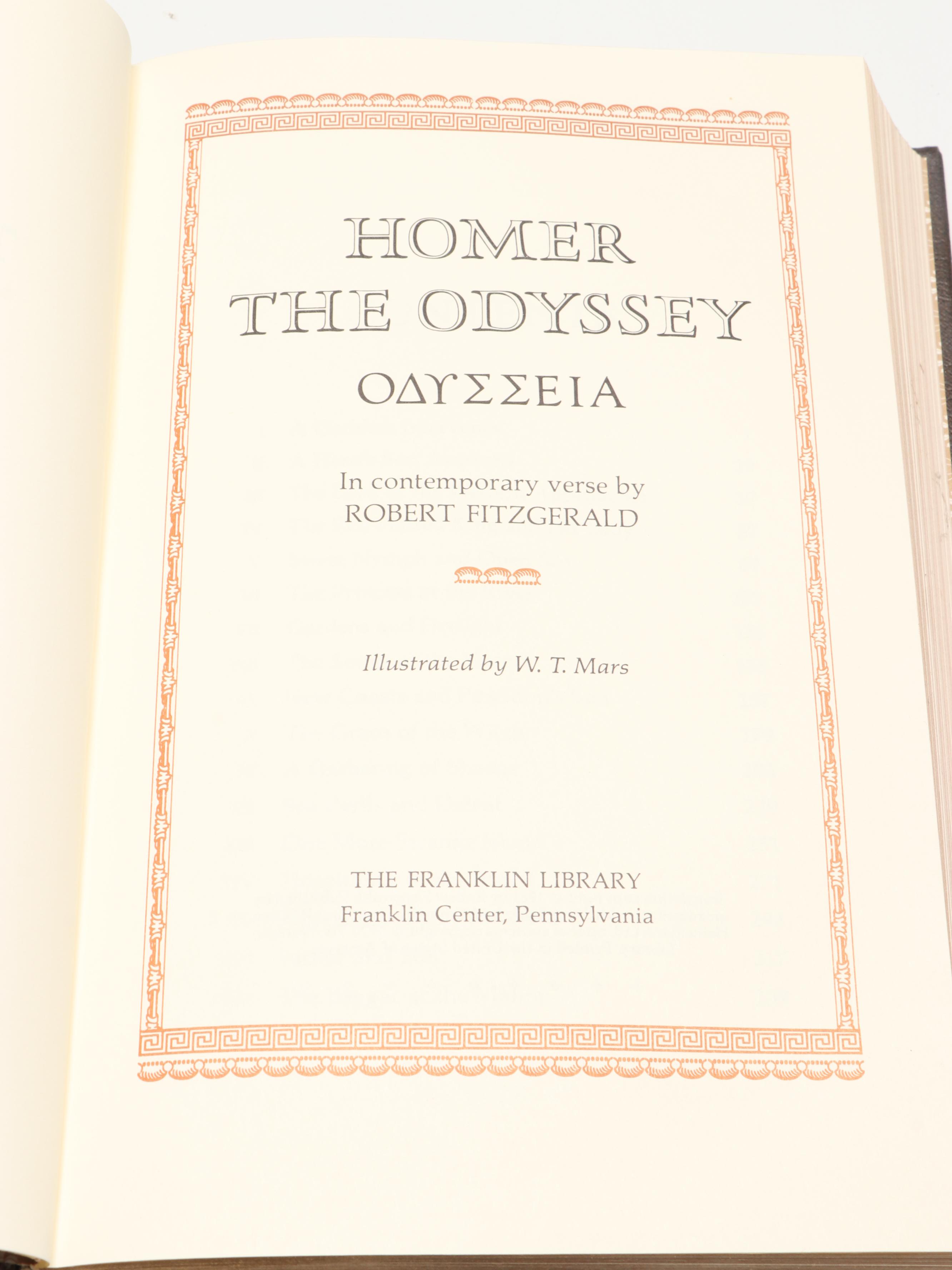Franklin Library "Don Quixote de la Mancha" by Cervantes and More Books