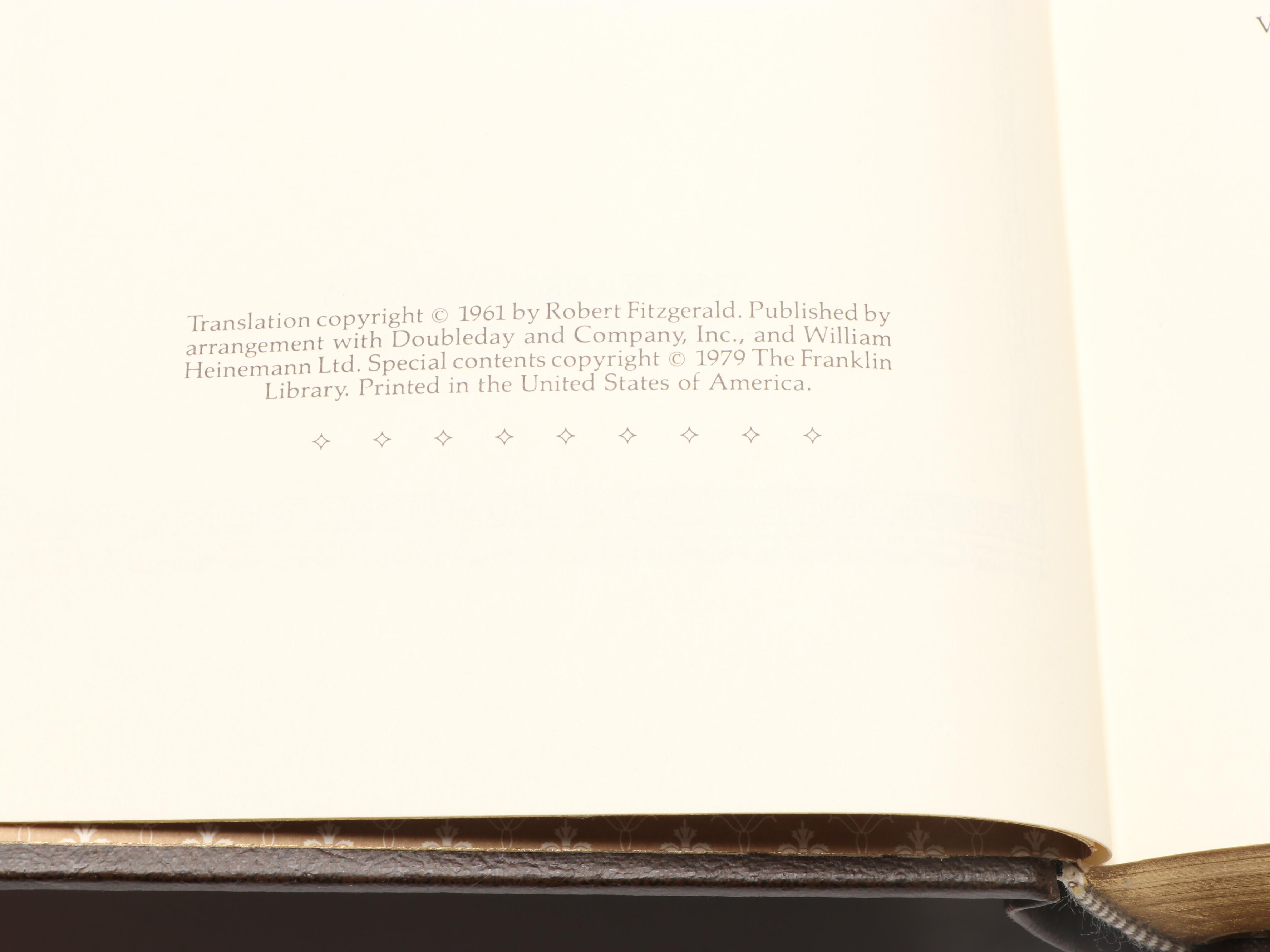 Franklin Library "Don Quixote de la Mancha" by Cervantes and More Books