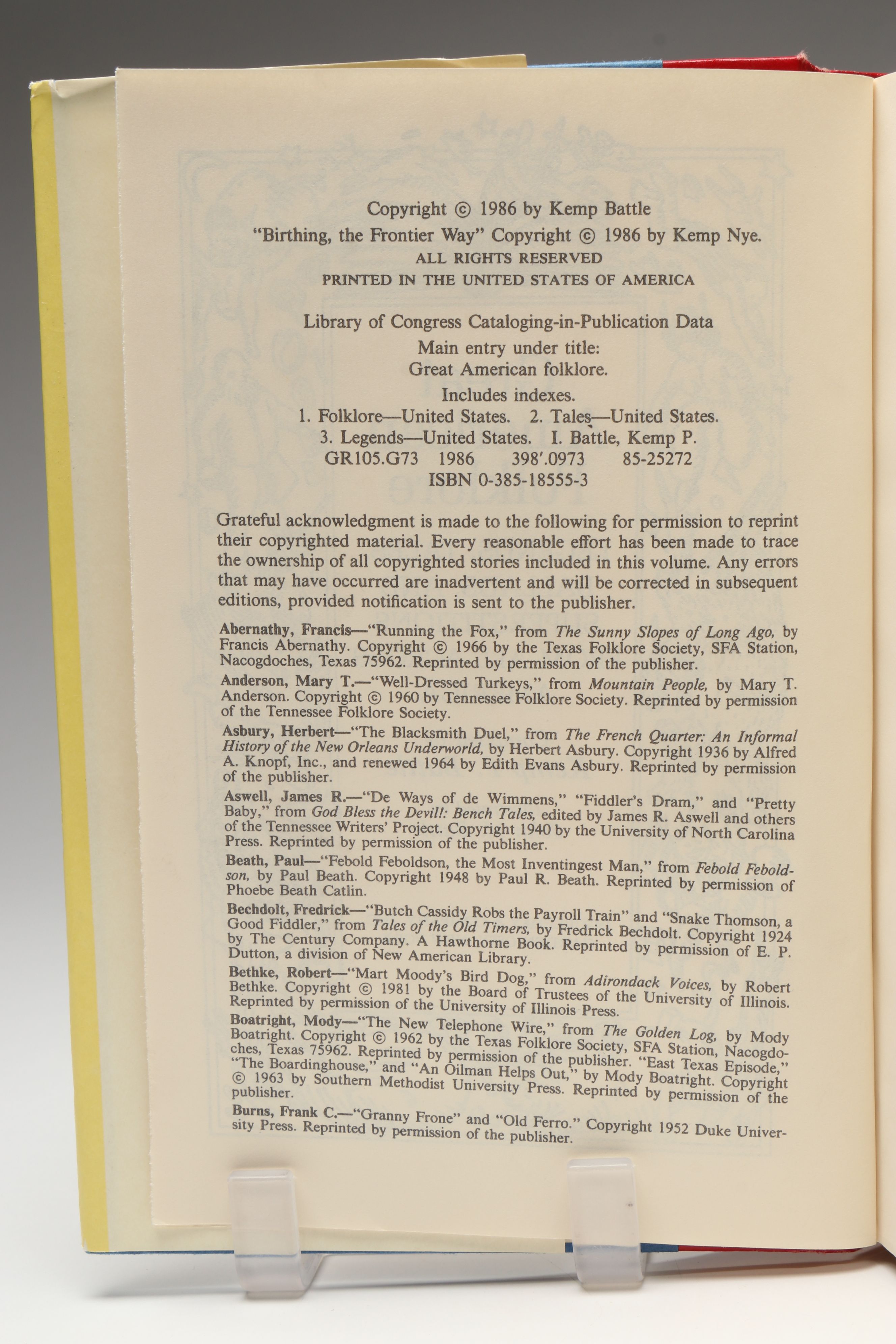 "Great American Folklore" with More American and Historical Fiction Books