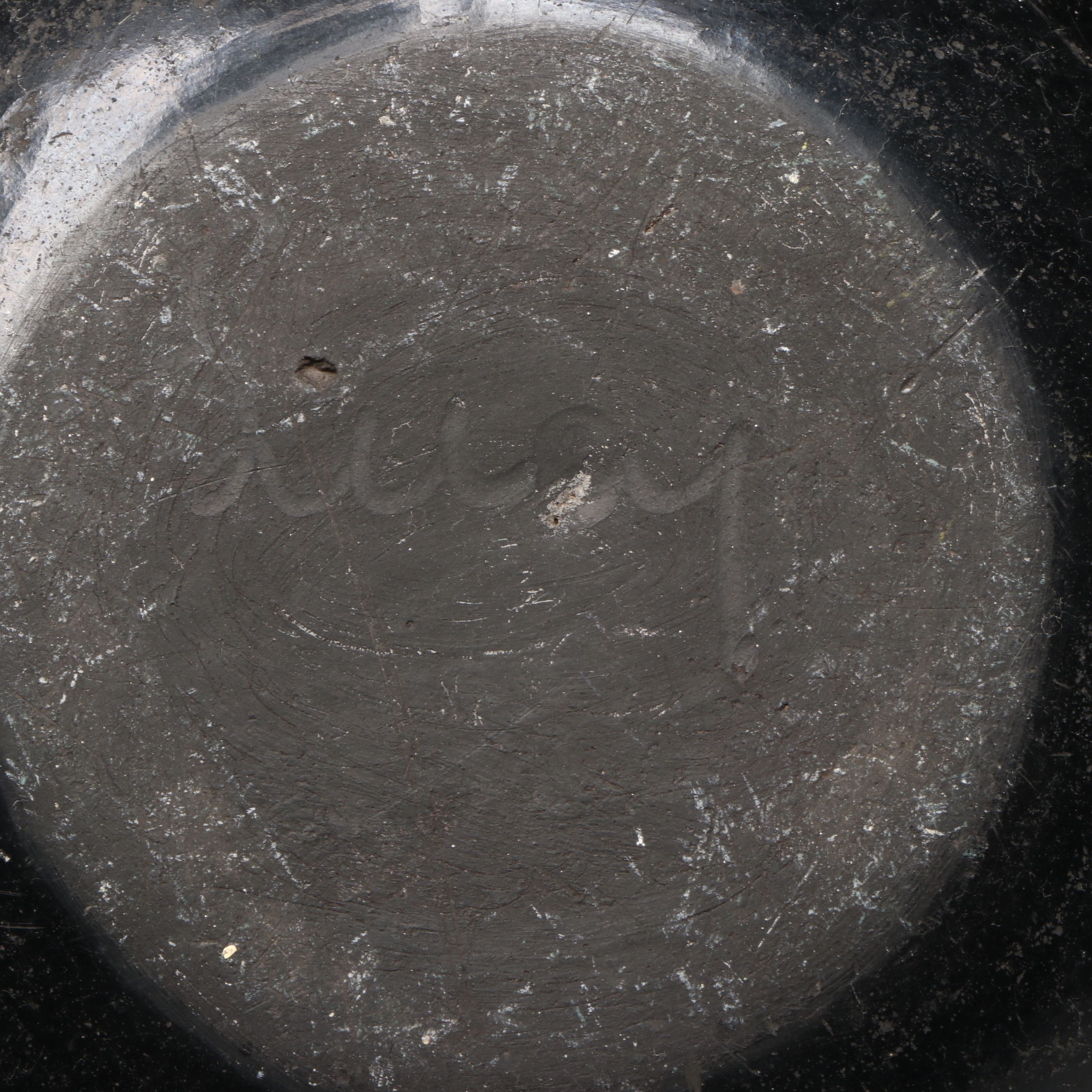 Vintage/Antique Signed "Lucy" Southwestern Pueblo Blackware Bowl