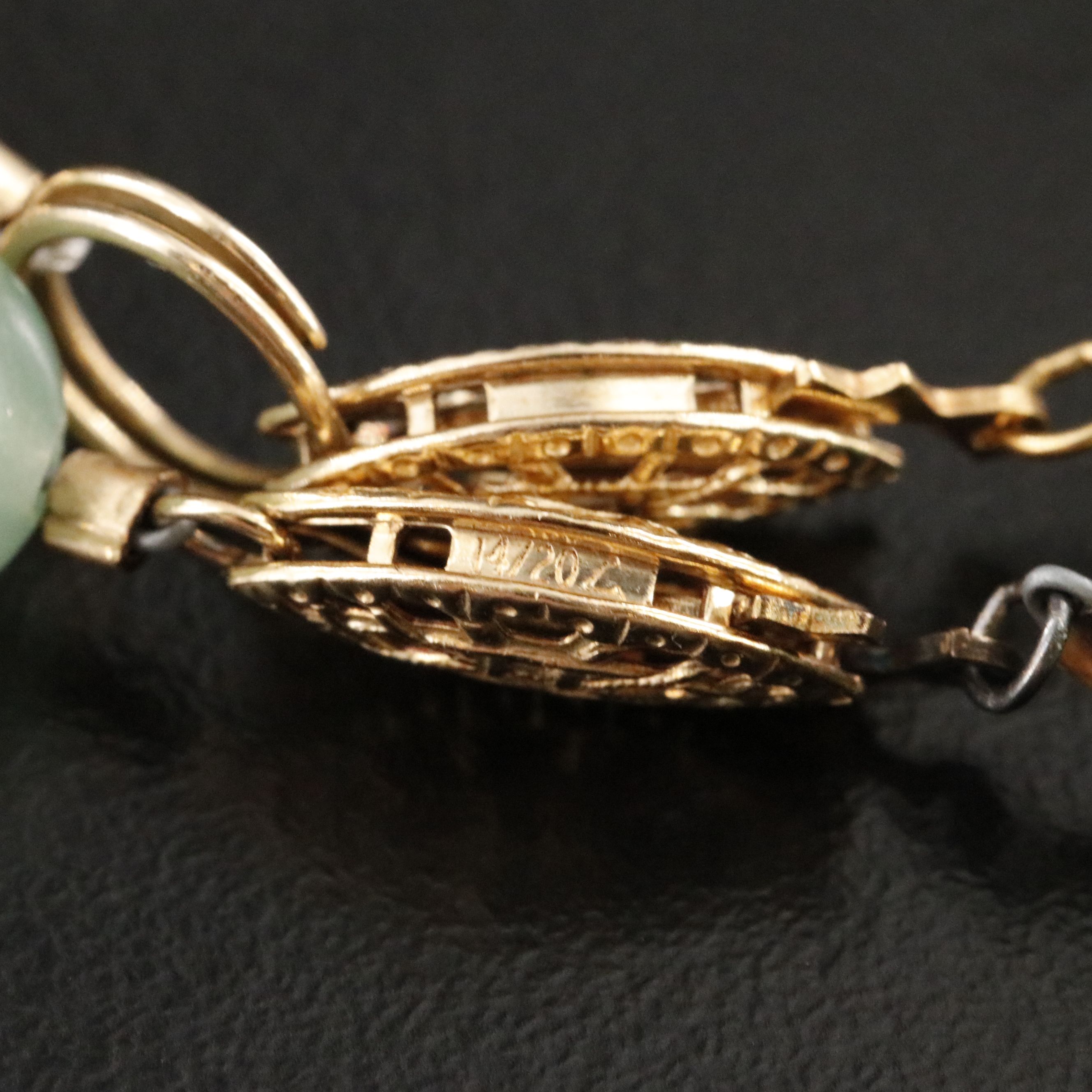 Bead Necklaces with Gold-Filled Clasps, Cloisonné Station and Unakite