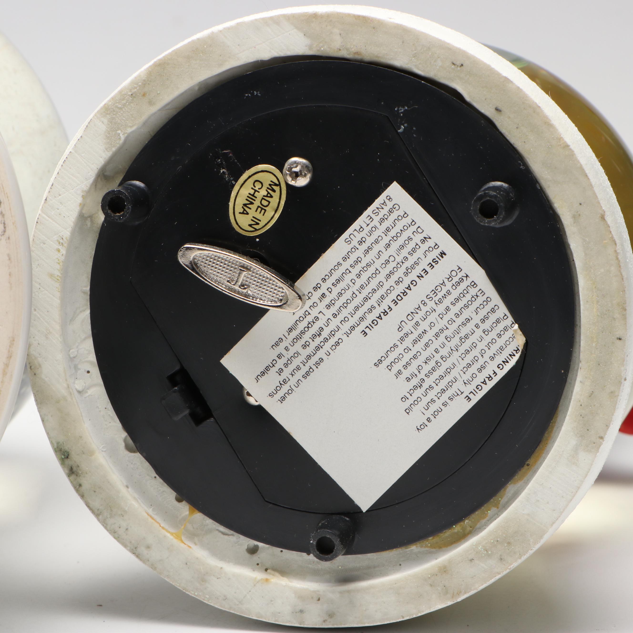 Pfaltzgraff Cardinal and More Christmas Musical Snow Globes