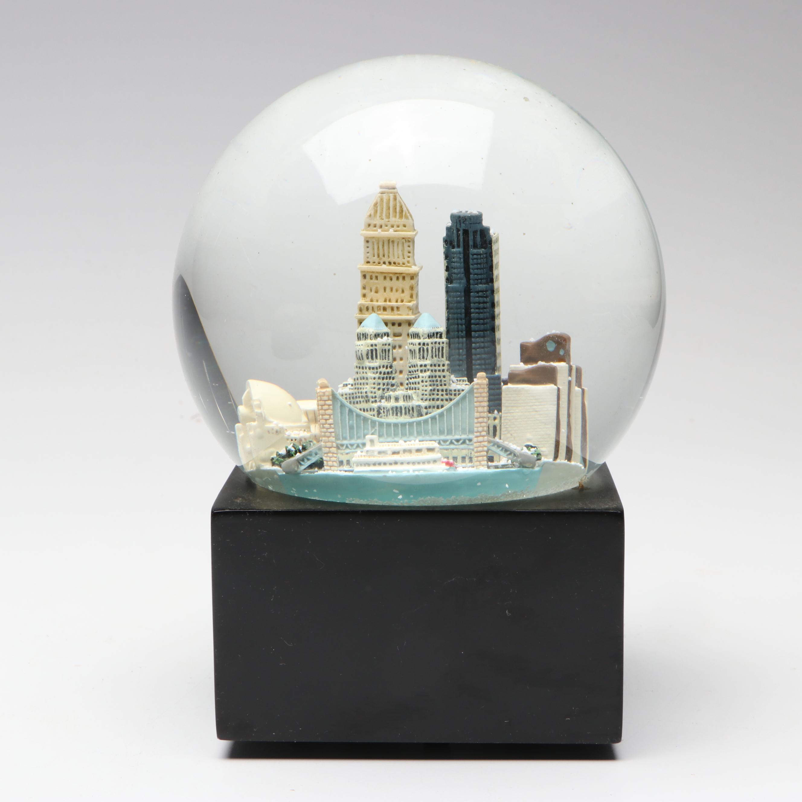Pfaltzgraff Cardinal and More Christmas Musical Snow Globes