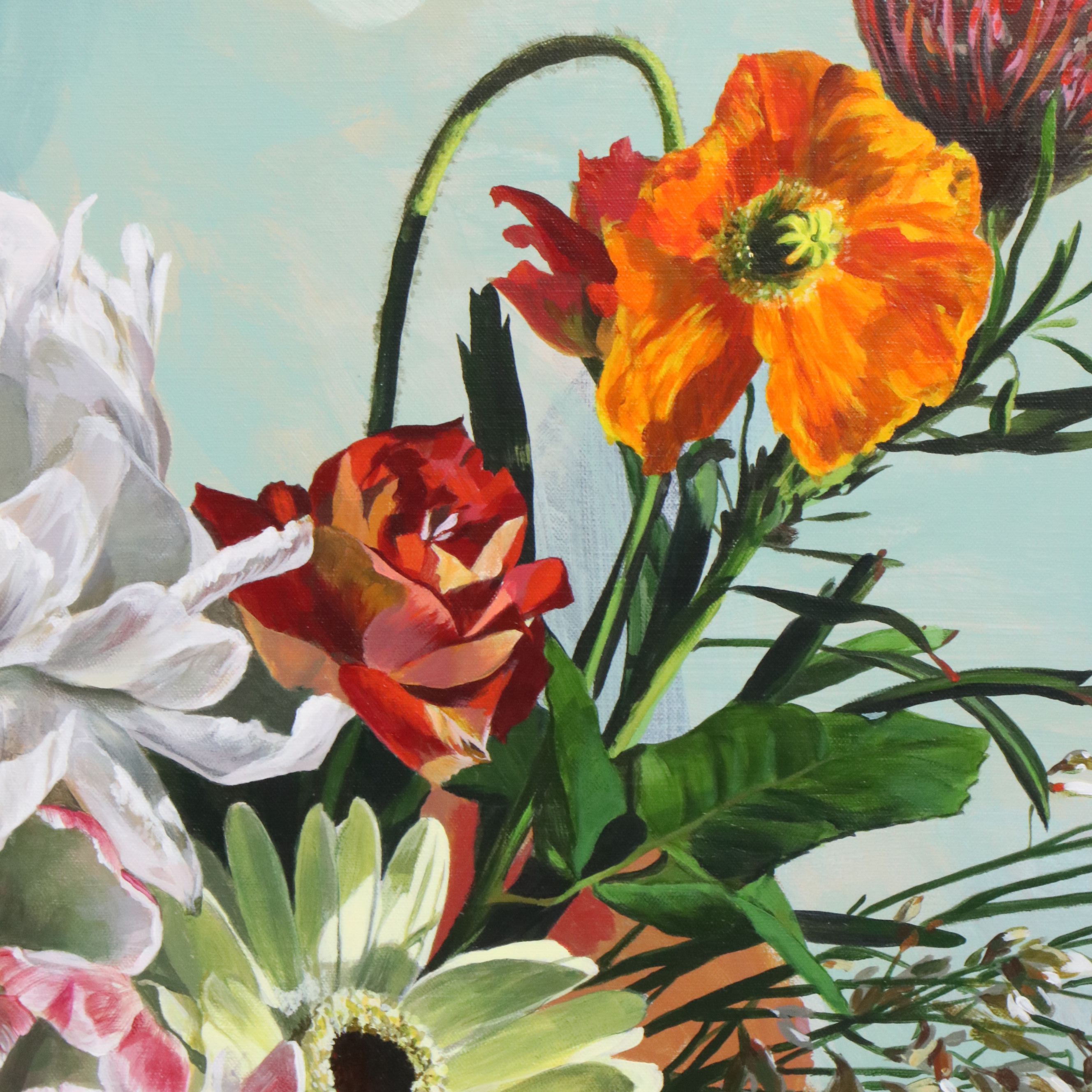 Ben Schonzeit Still Life Acrylic Painting "Dutch Too," 1995