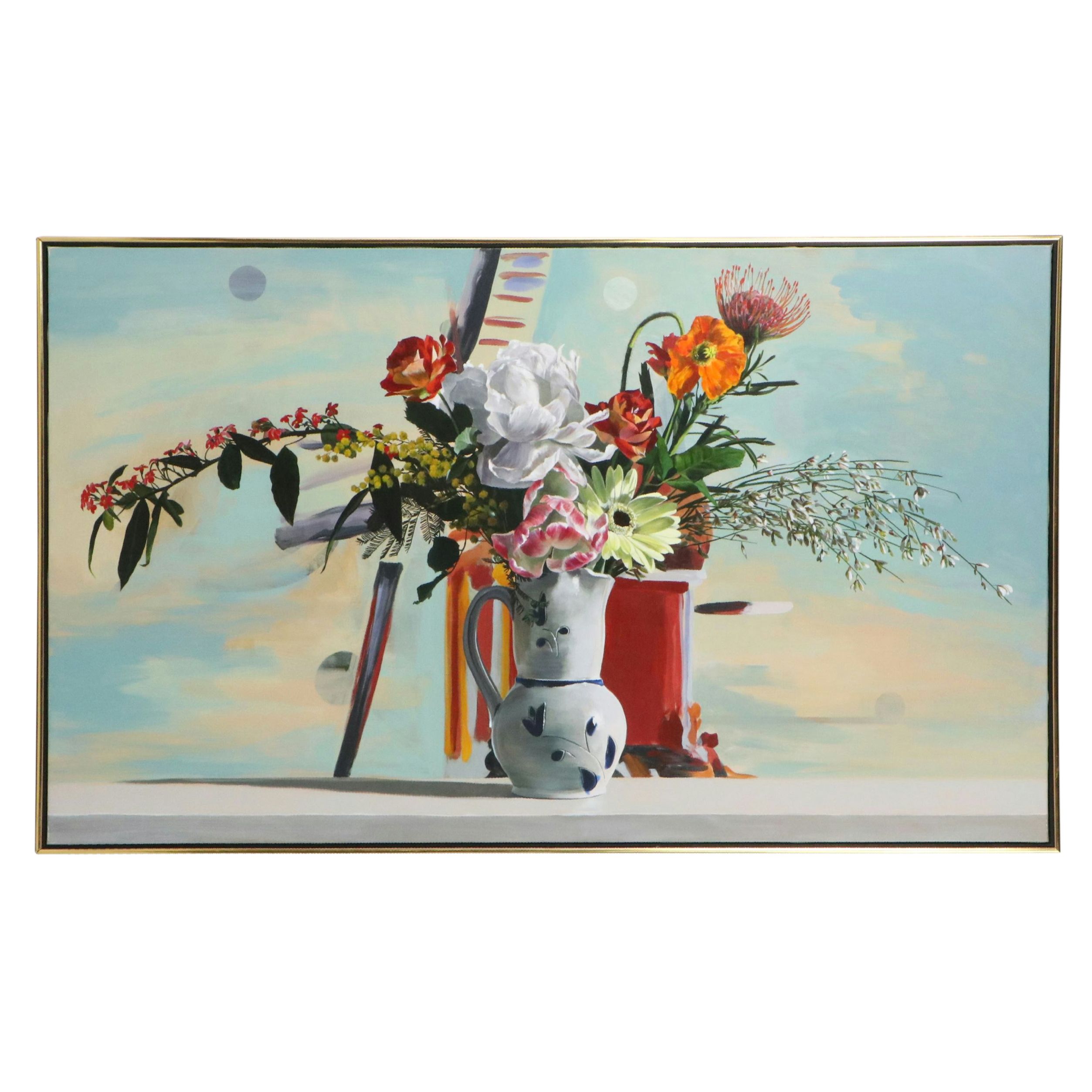 Ben Schonzeit Still Life Acrylic Painting "Dutch Too," 1995