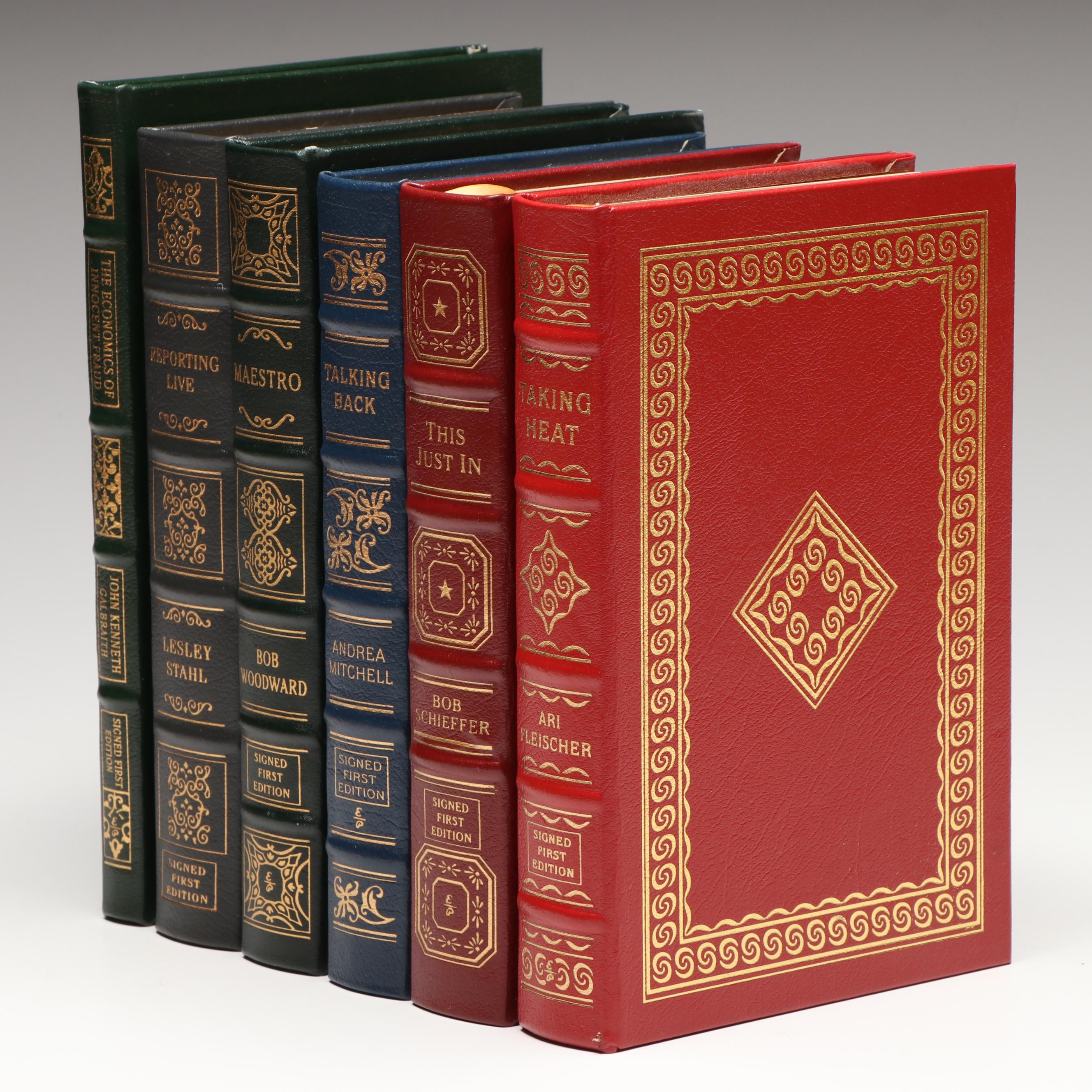 Signed Limited First Edition "Reporting Live" by Lesley Stahl and More Books