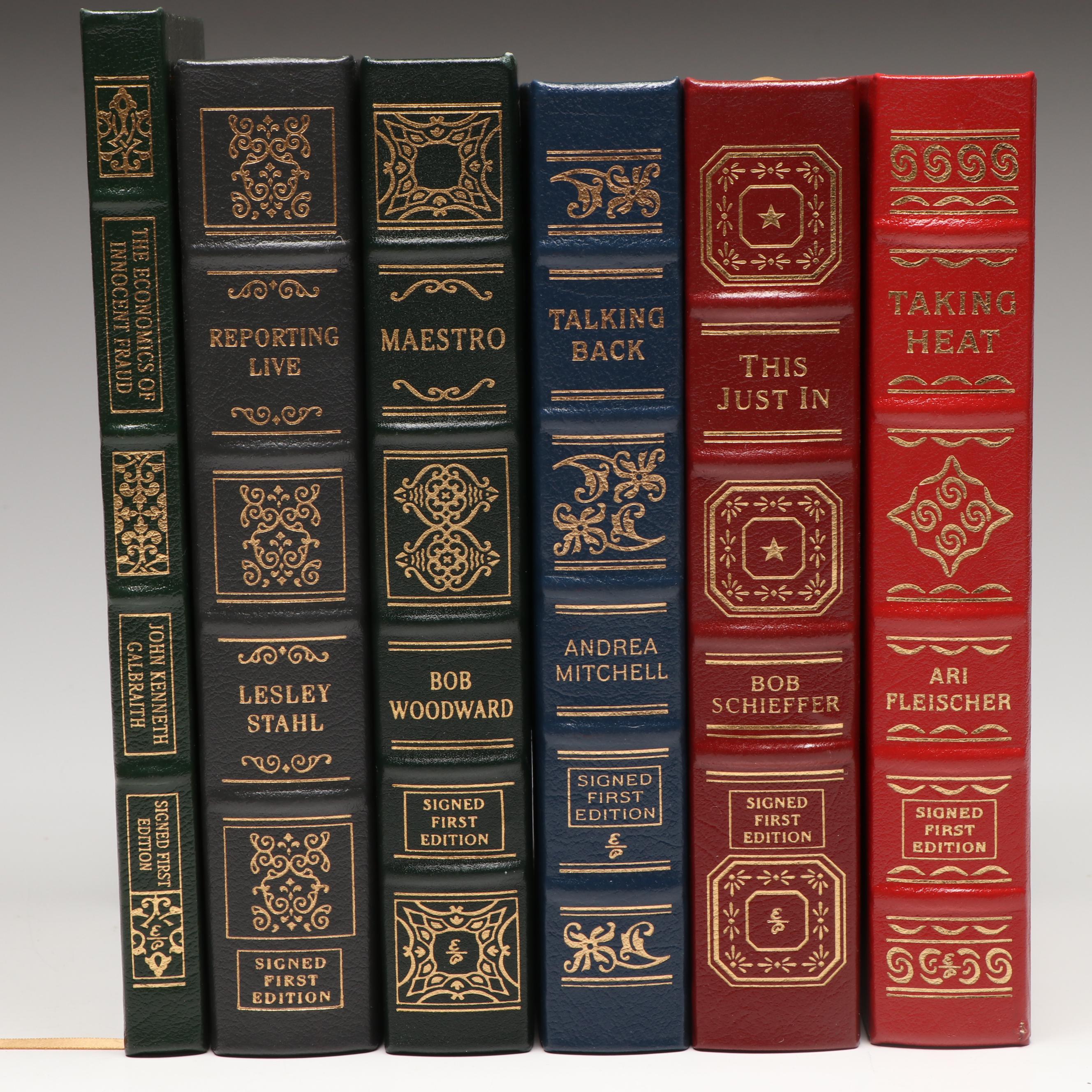 Signed Limited First Edition "Reporting Live" by Lesley Stahl and More Books