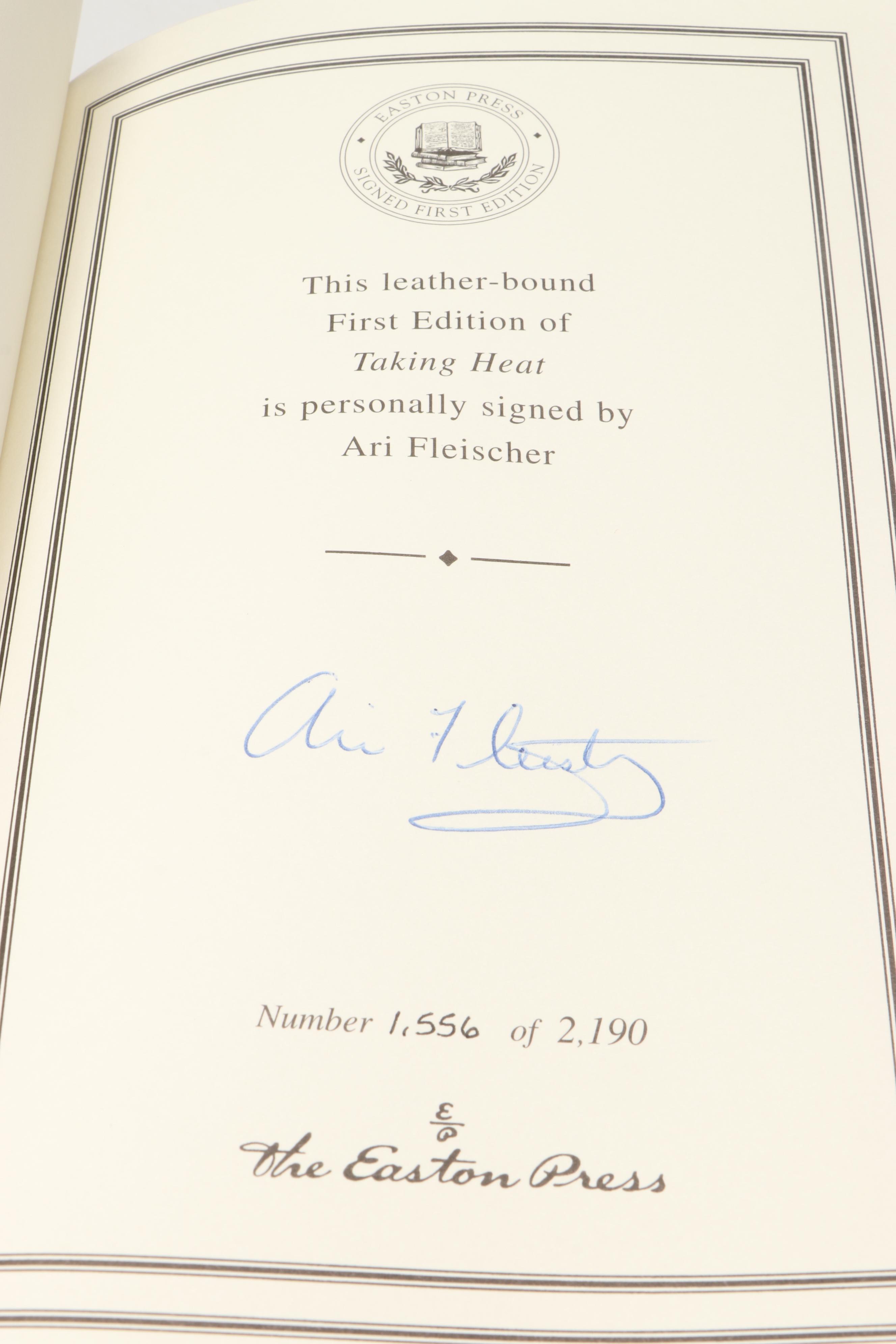 Signed Limited First Edition "Reporting Live" by Lesley Stahl and More Books