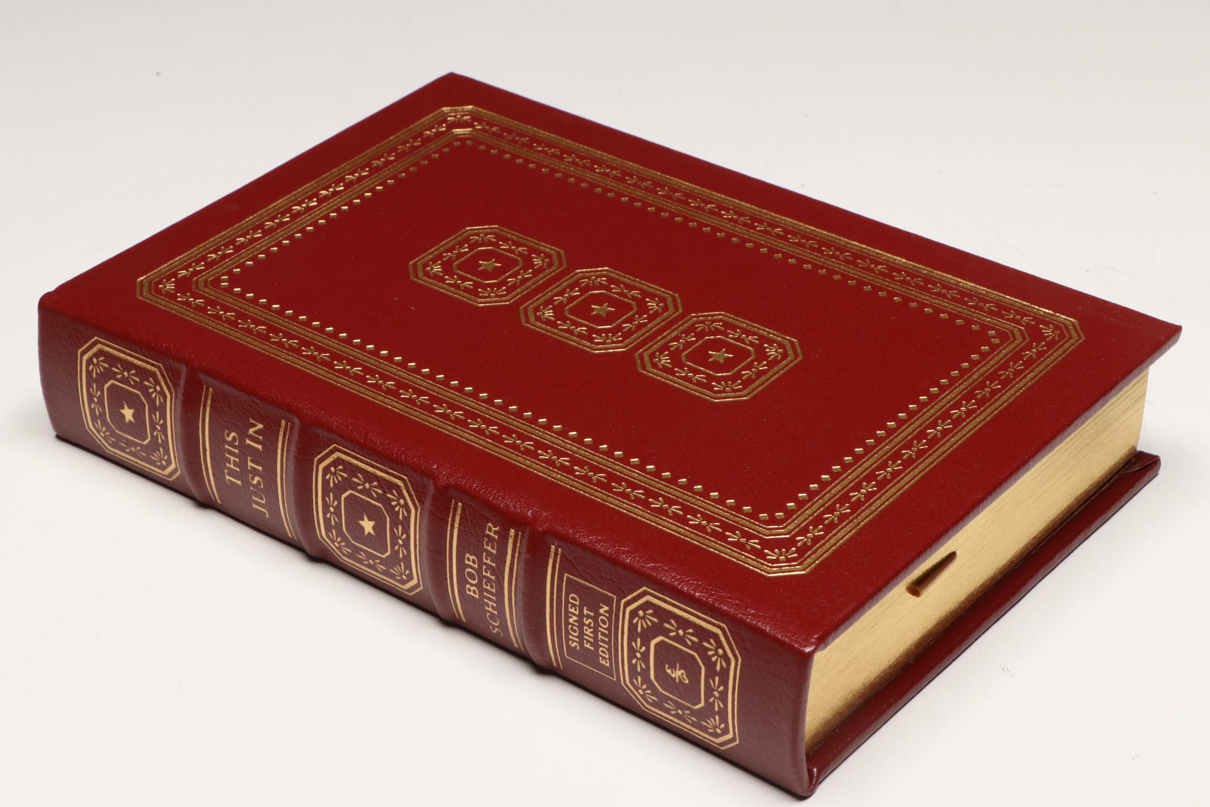 Signed Limited First Edition "Reporting Live" by Lesley Stahl and More Books