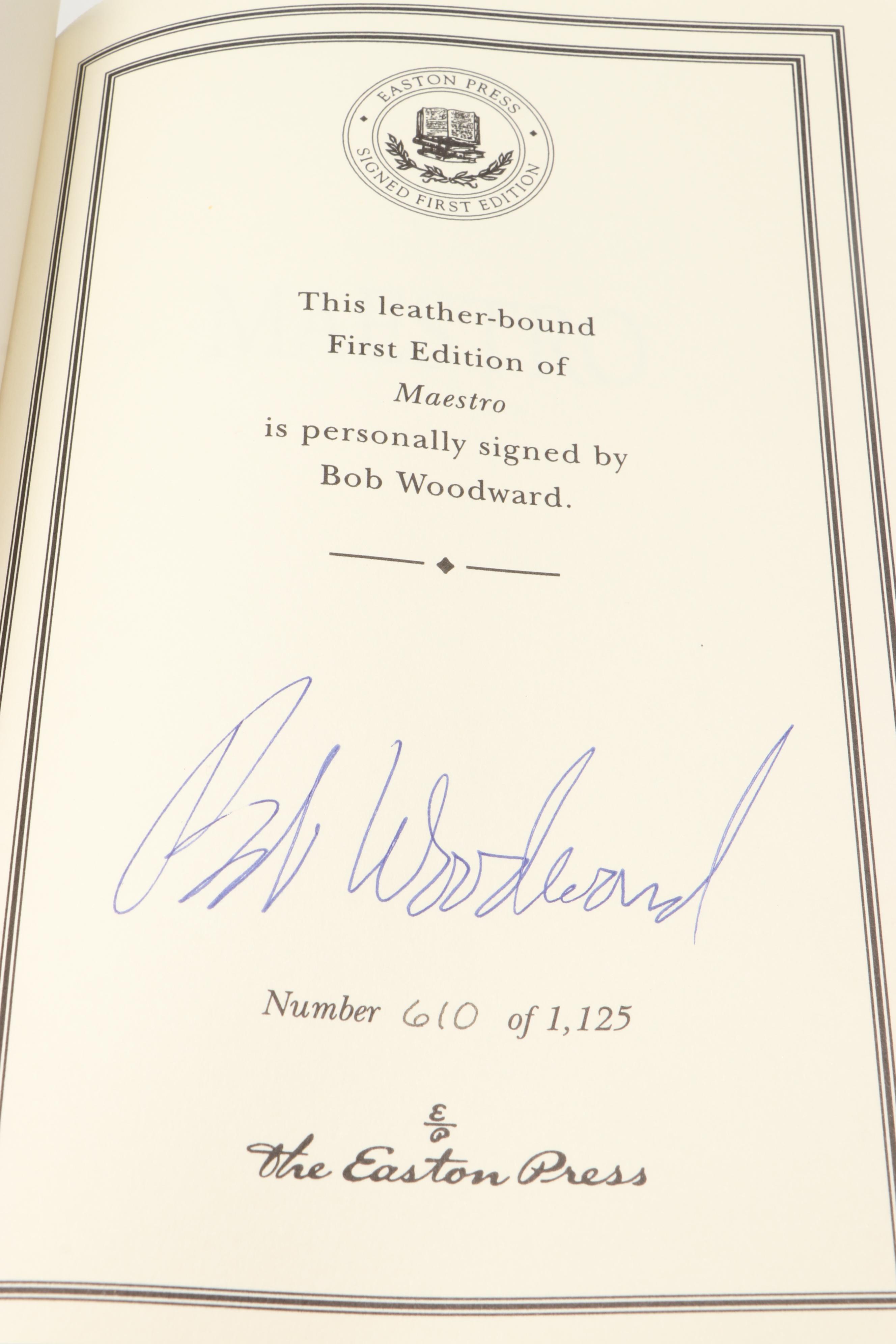 Signed Limited First Edition "Reporting Live" by Lesley Stahl and More Books