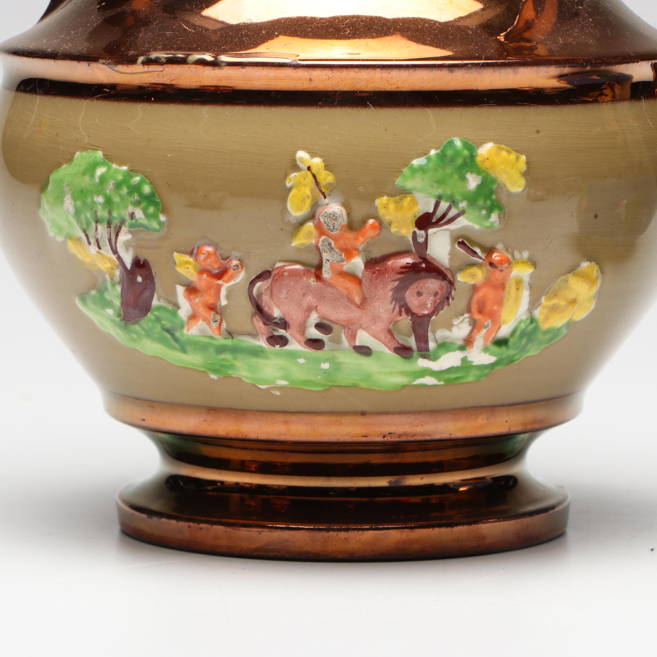 Lancaster & Sandland with Other Vintage Ceramic Lusterware Pitchers