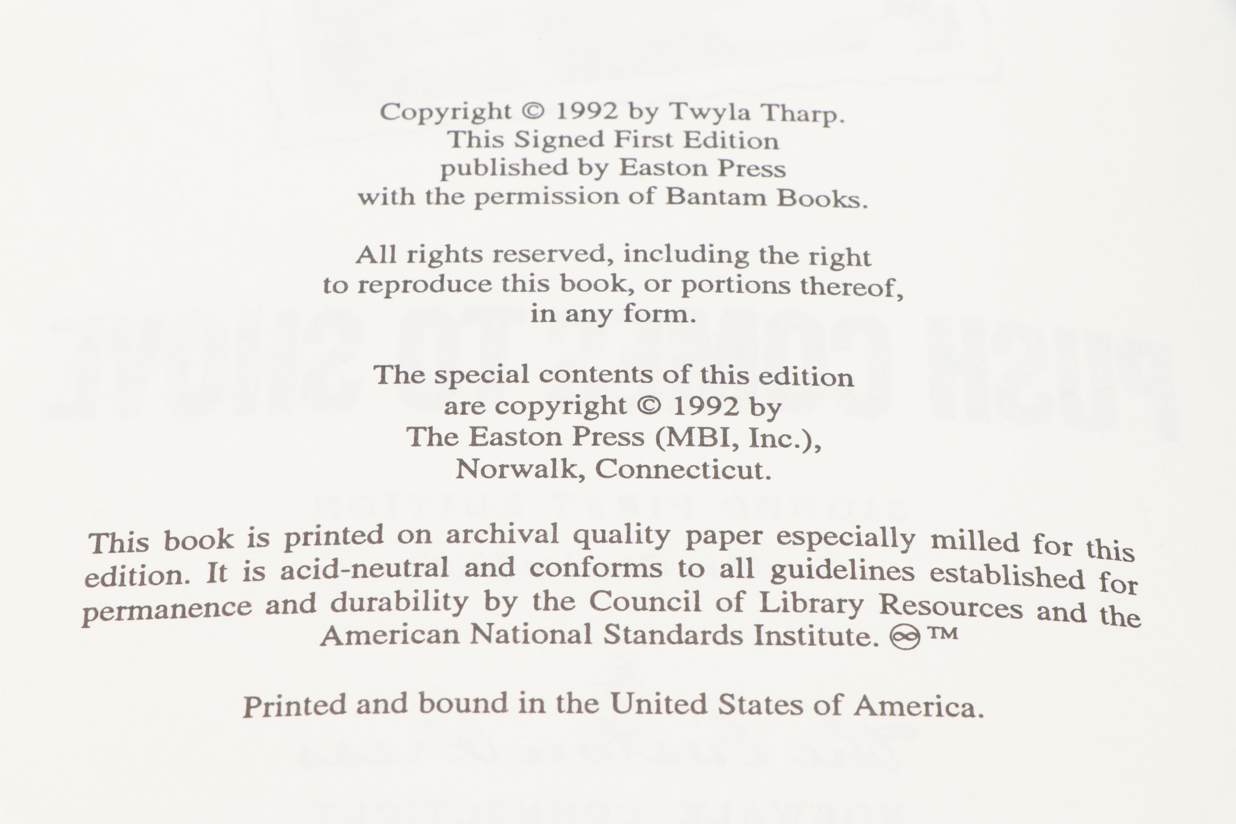 Signed First Edition "Ask Me Again Tomorrow" by Olympia Dukakis and More