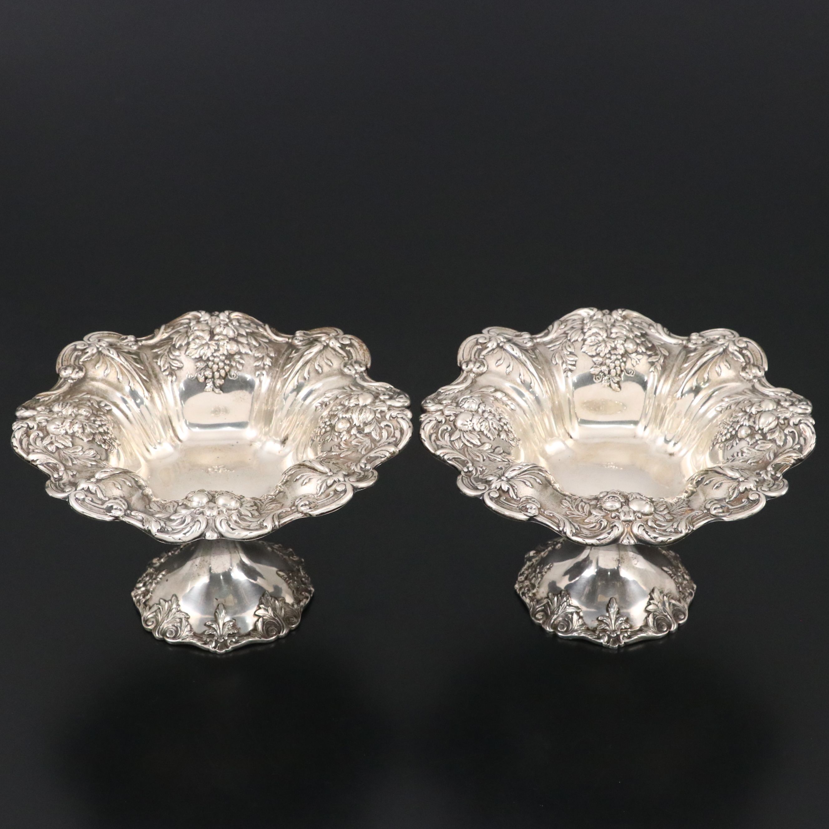 Reed & Barton "Francis I" Sterling Silver Compotes, Mid to Late 20th Century