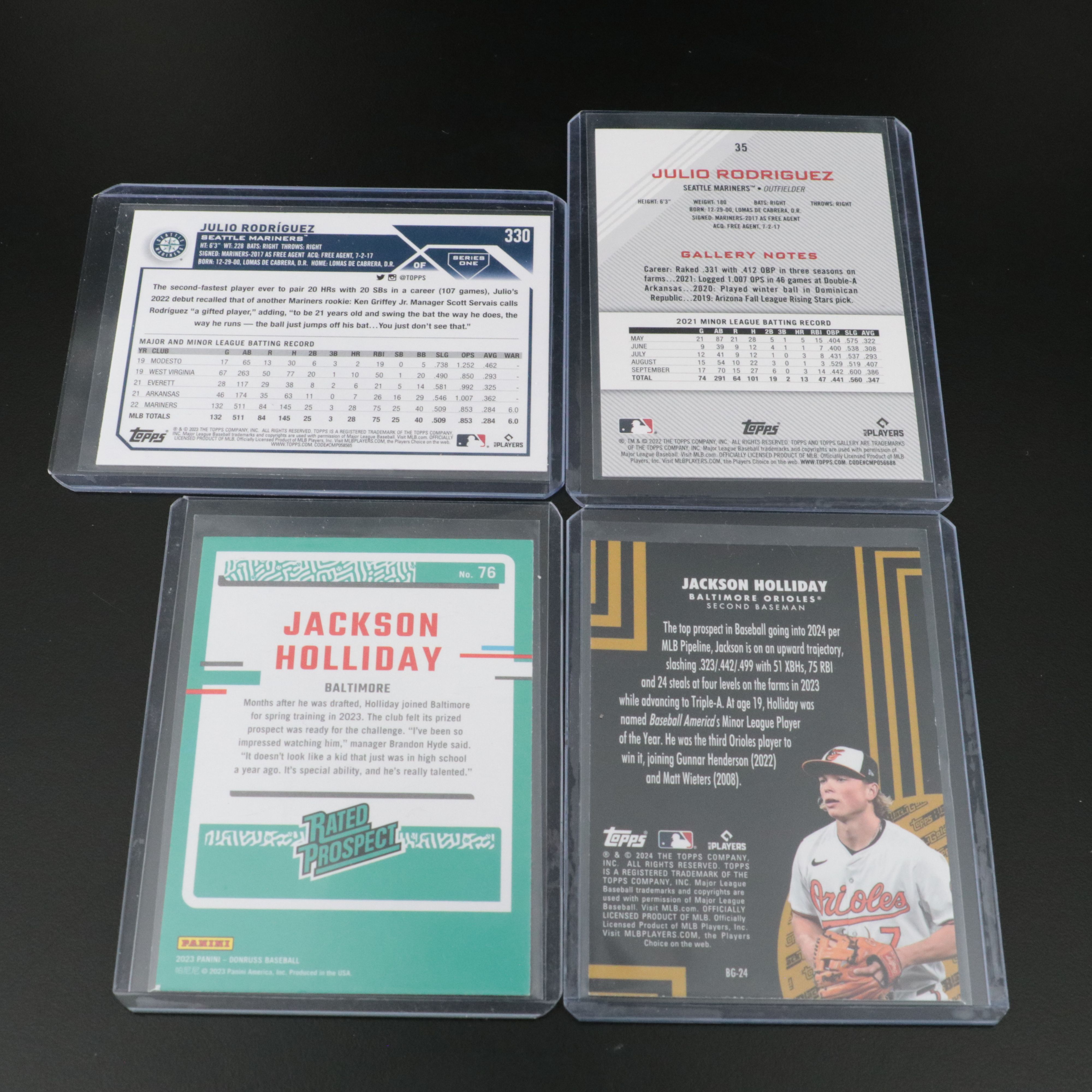 Nineteen Modern Baseball Cards, Star Players, Including Paul Skenes