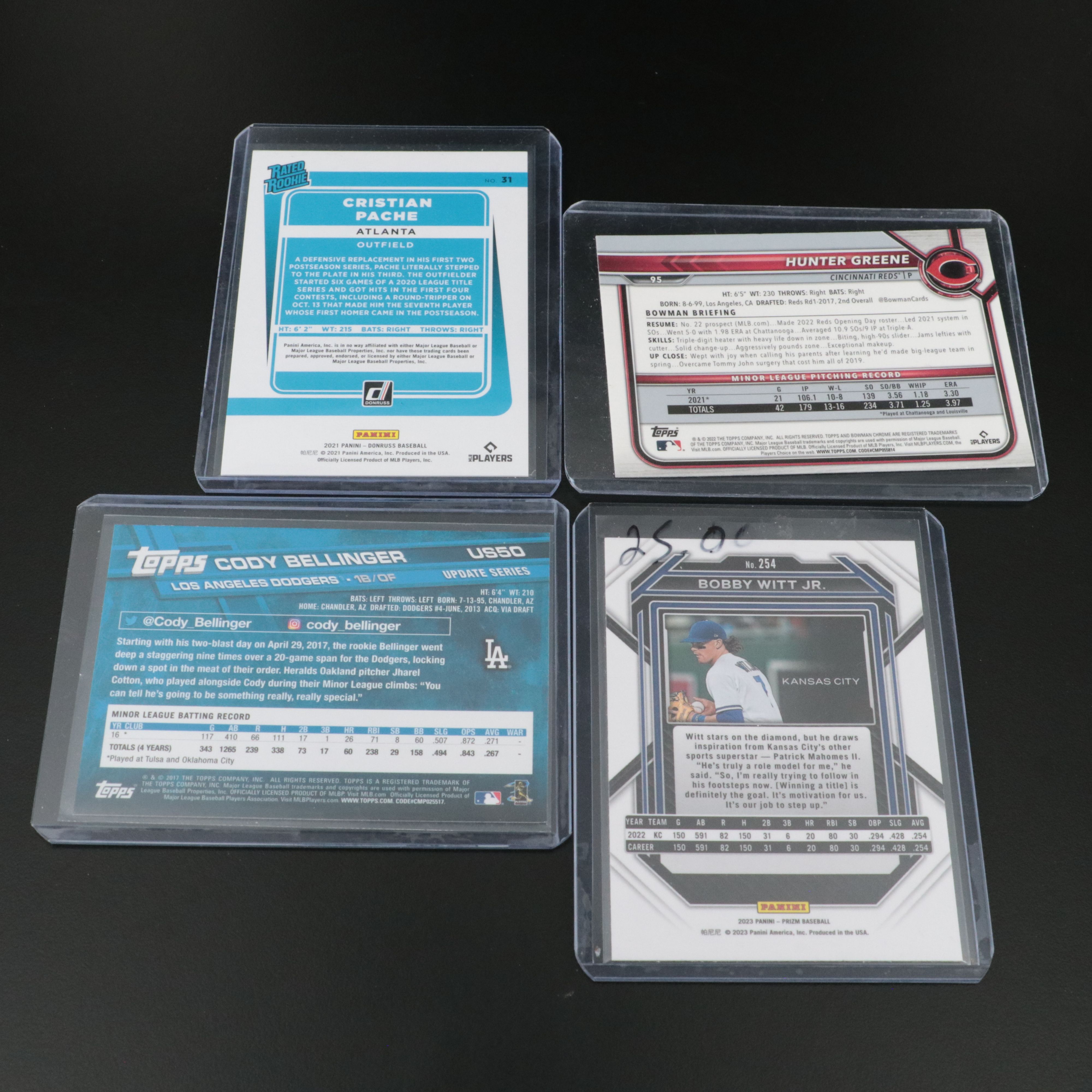 Nineteen Modern Baseball Cards, Star Players, Including Paul Skenes