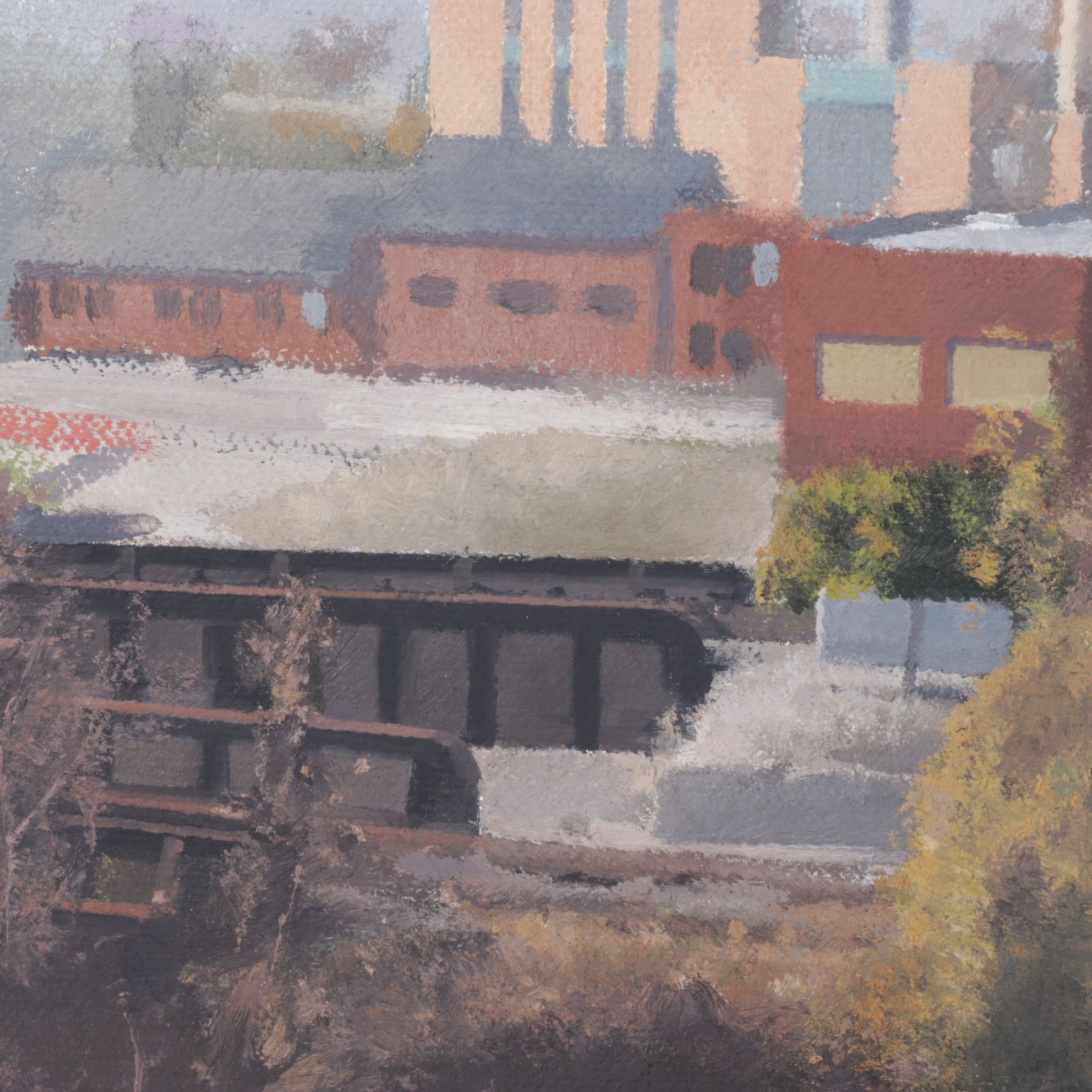 Matthew Krone Landscape Oil Painting "Window Study II", 2000